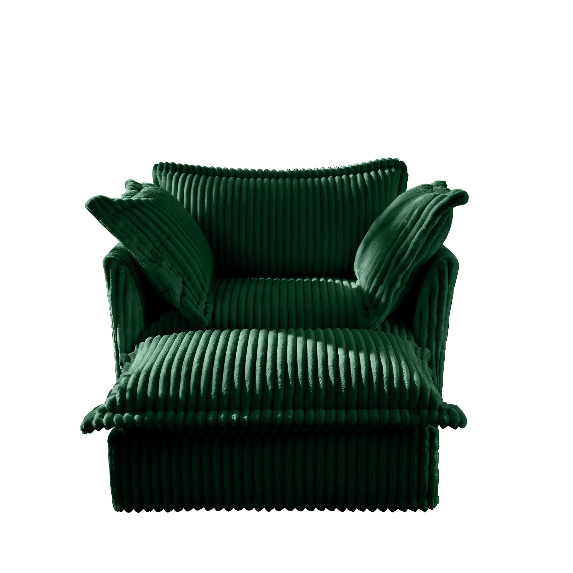 Bybafun - 49-in W Modern Dark Green 1-seater Sofa