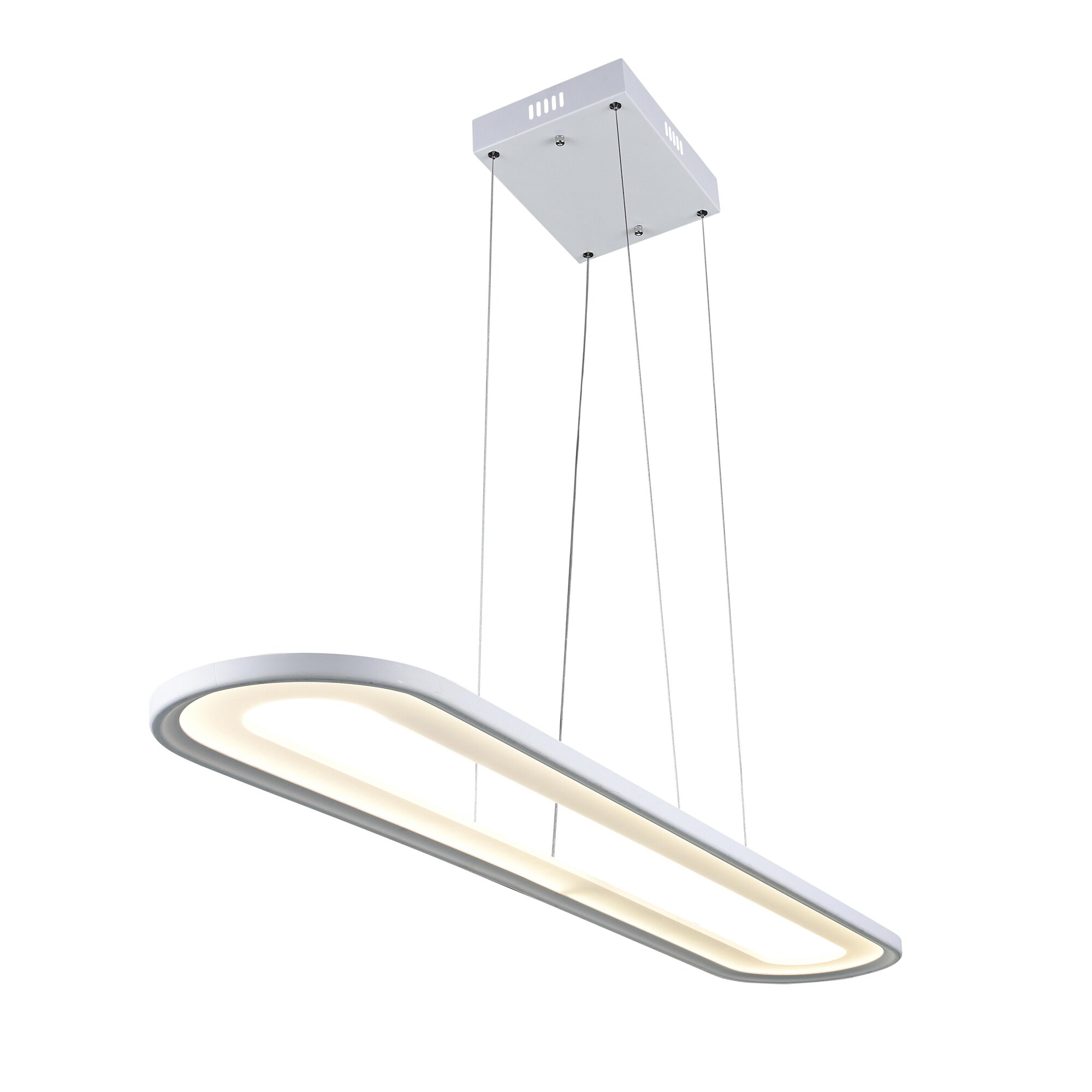 CWI Lighting 7111P50-103 Capel White Modern/contemporary Integrated LED For Use in Bathrooms, Bedrooms, Dining Rooms, Foyers, Kitchens, Living Rooms Chandelier