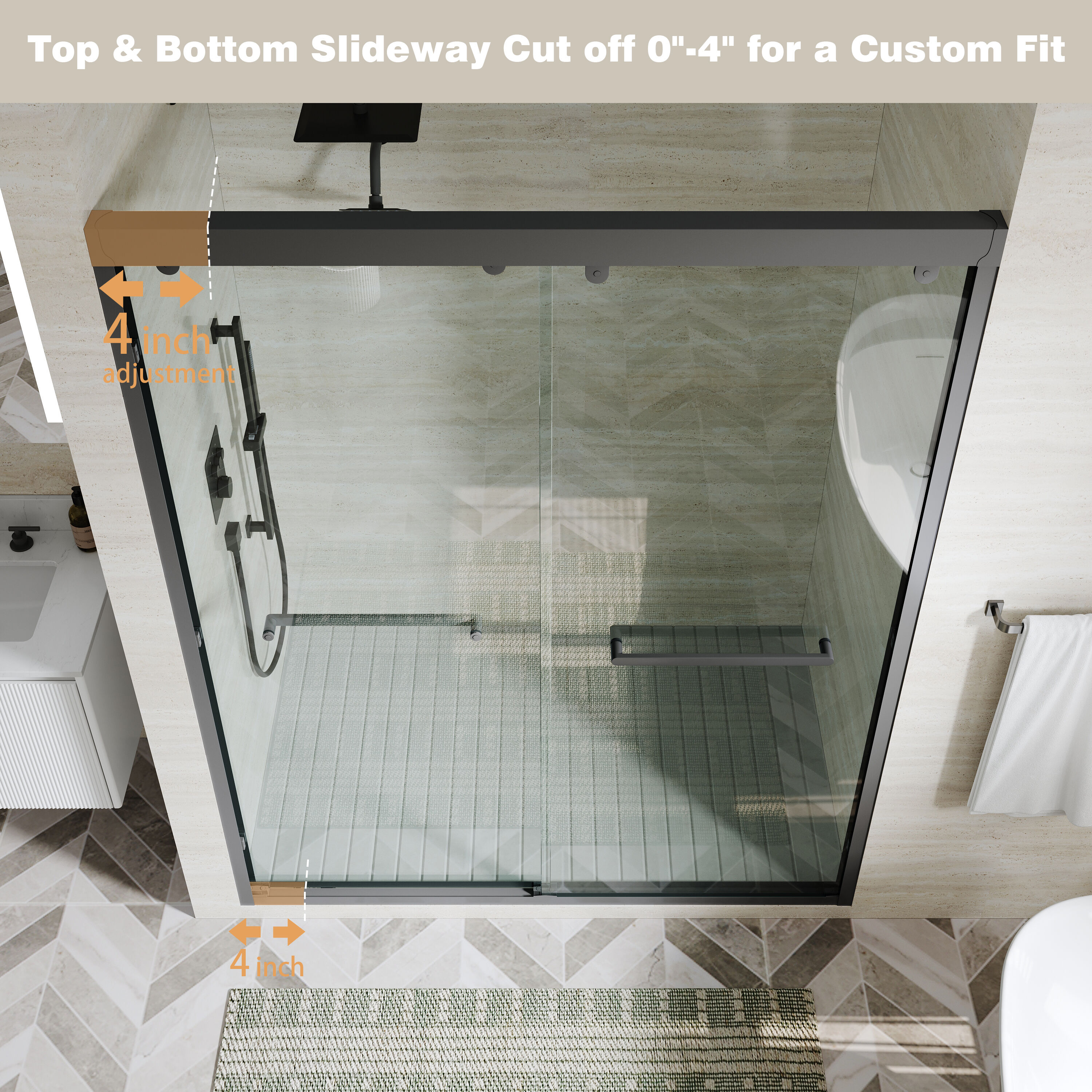 WELLFOR QPZ-TL14W Shower-Doors - View #11
