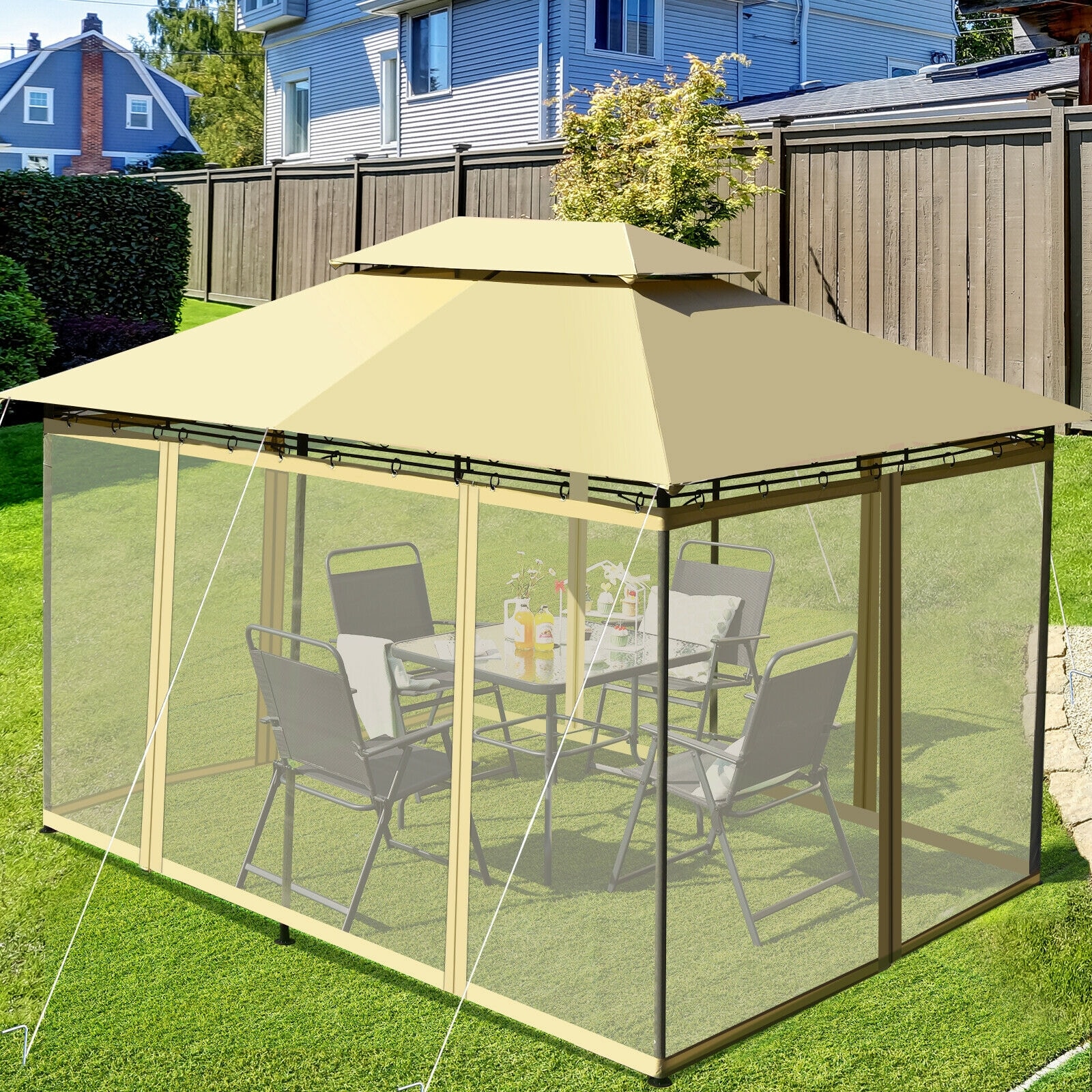Forclover HYFAS35BE Wood-Resin-Gazebos - View #8
