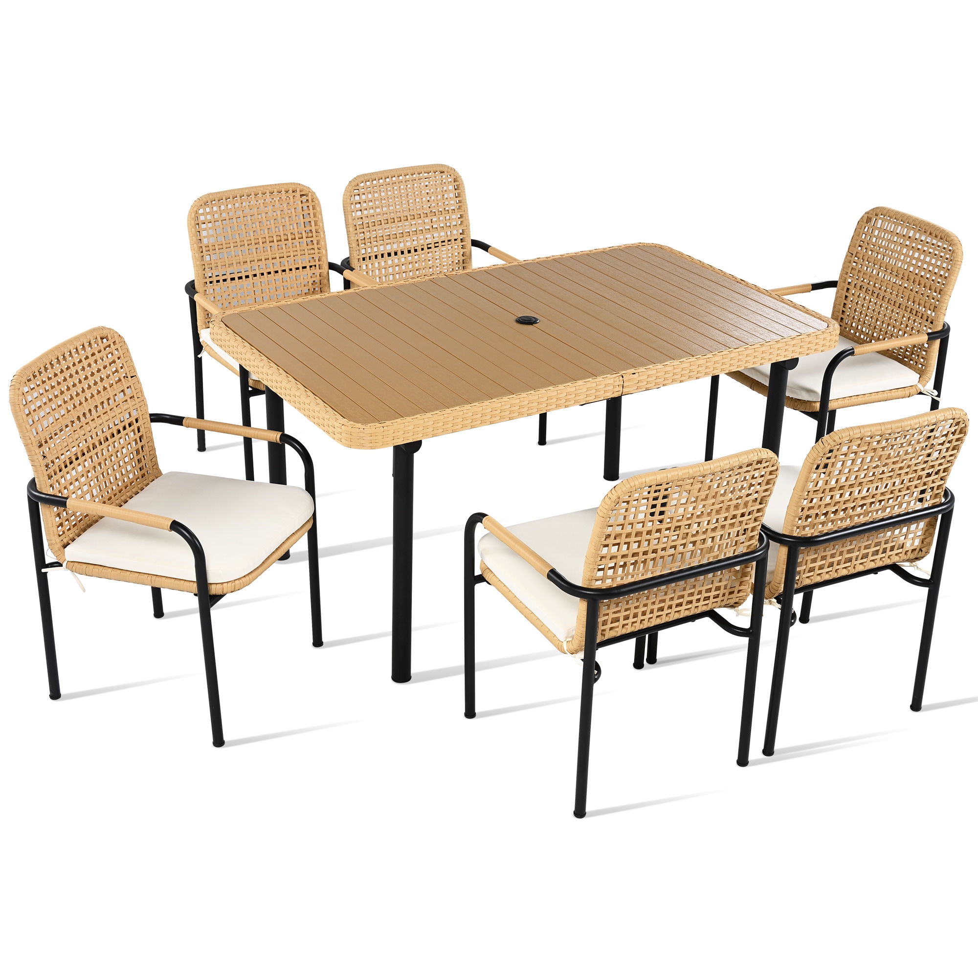 ModernLuxe L-N704G201248A Patio-Dining-Sets - View #7