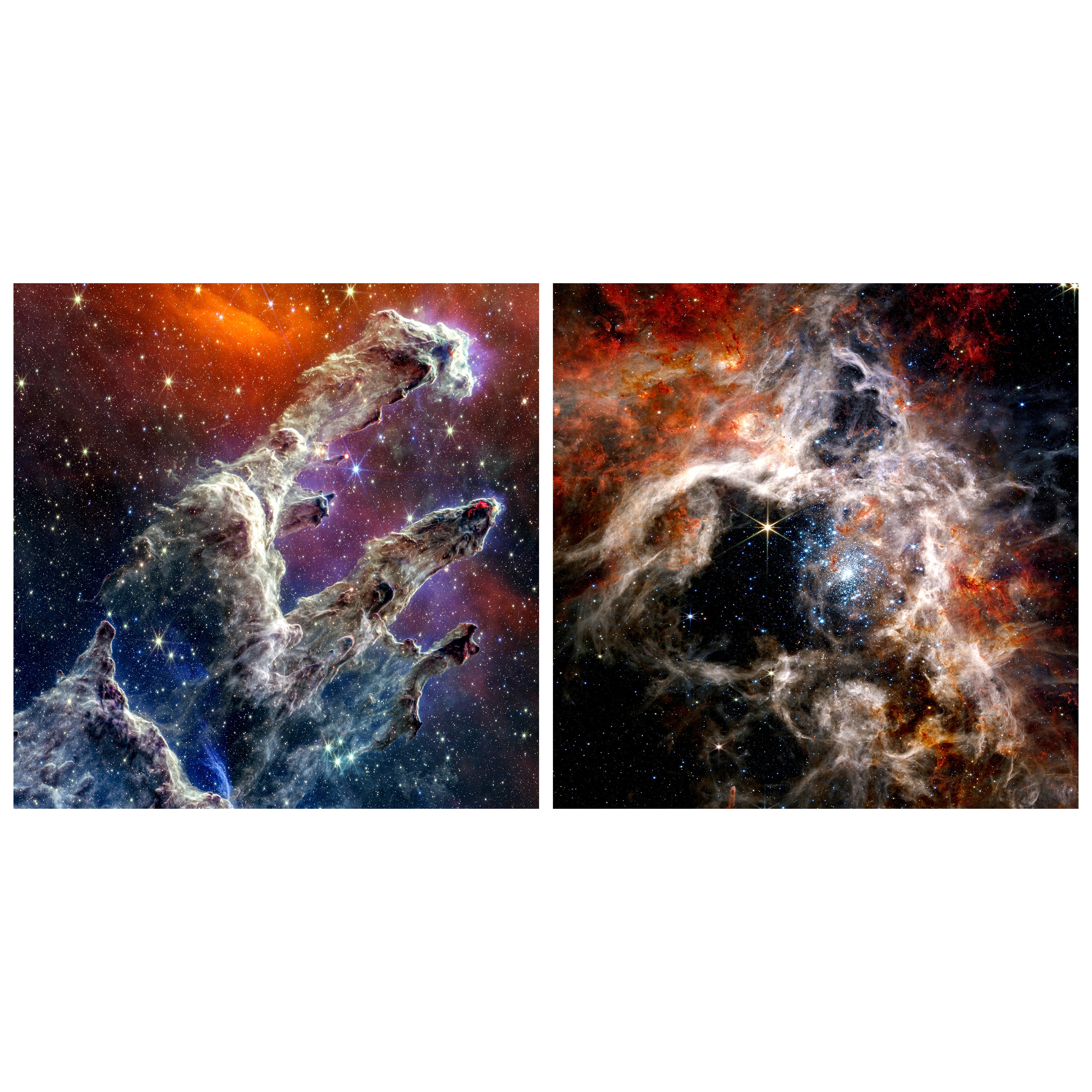 Empire Art Direct TMP-NS002-4-3838 The Eagle and Tarantula Nebula Unframed 38-Inches H x 76-Inches W Modern Glass Print