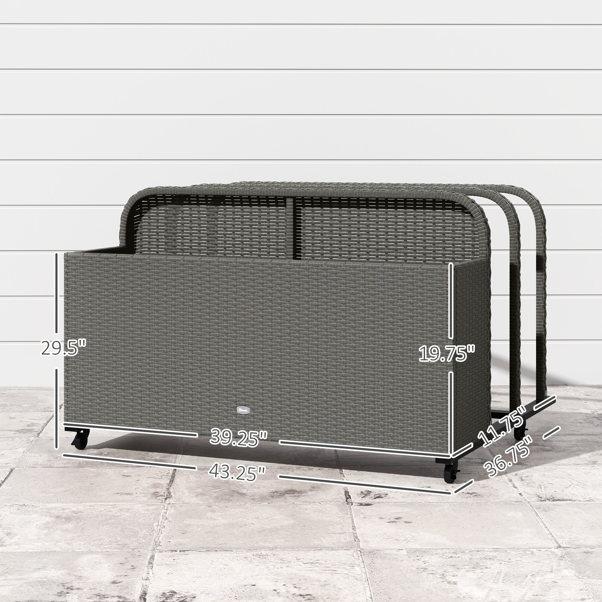 Outsunny 867-086V00GY Deck-Boxes - View #3