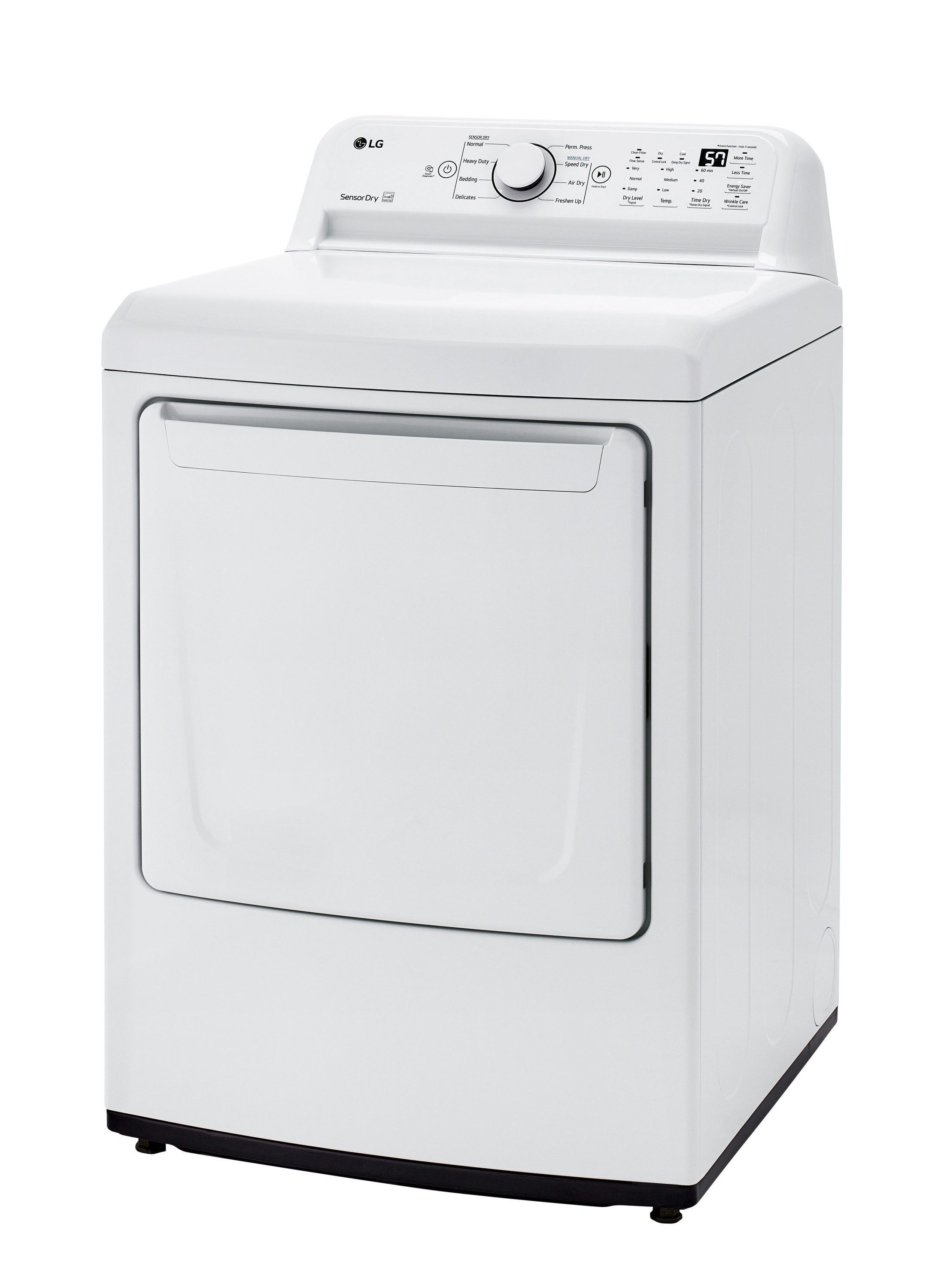 LG 7.3-cu ft Electric Dryer (White) ENERGY STAR in the Electric