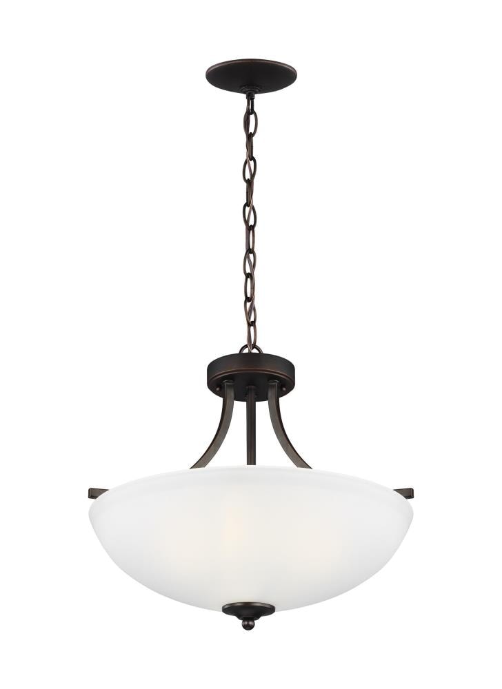 Sea Gull Lighting Geary 3-Light Bronze Semi-Flush Mount Convertible ...