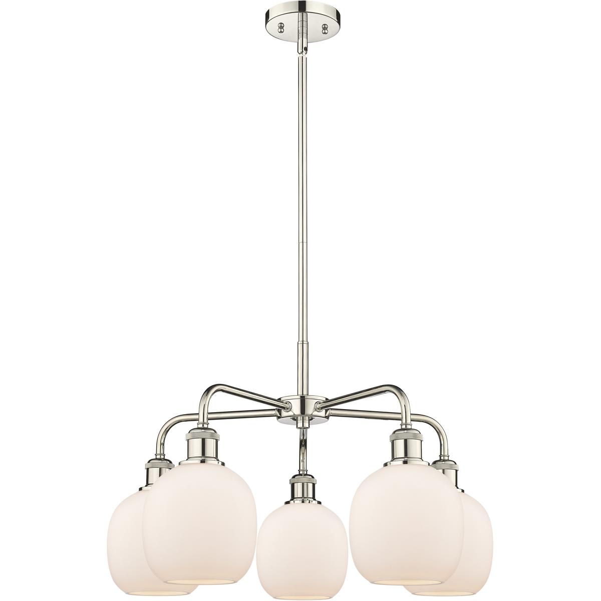 Innovations Lighting -  516-5CR-PN-G101 Belfast Chandelier Polished Nickel