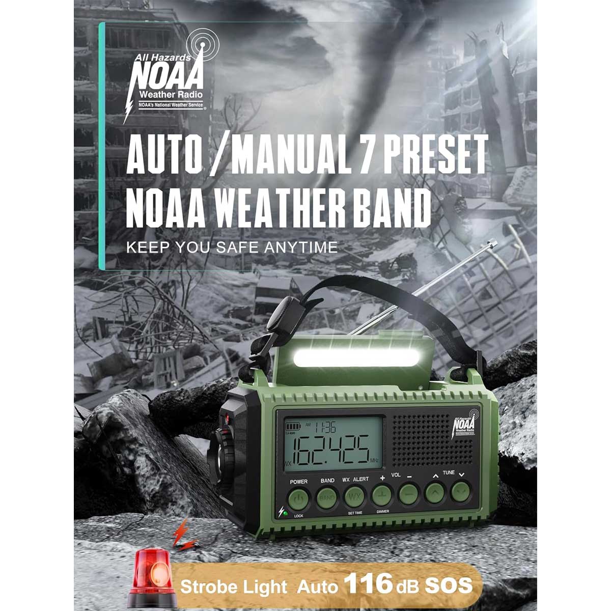 Aoibox LAWR0917038 Weather-Radio - View #2