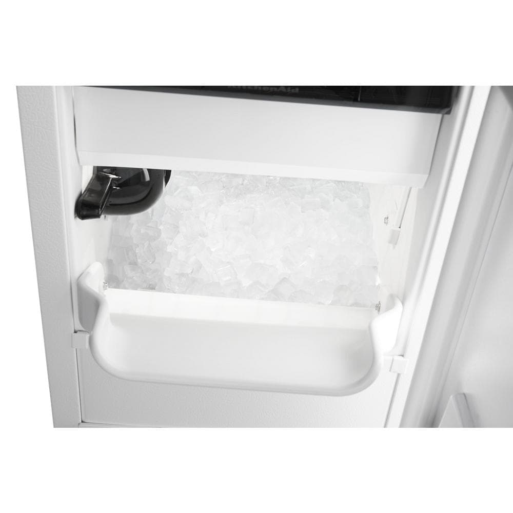 KitchenAid 22.8-lb Cubed Ice Maker (Stainless Steel with Printshield ...
