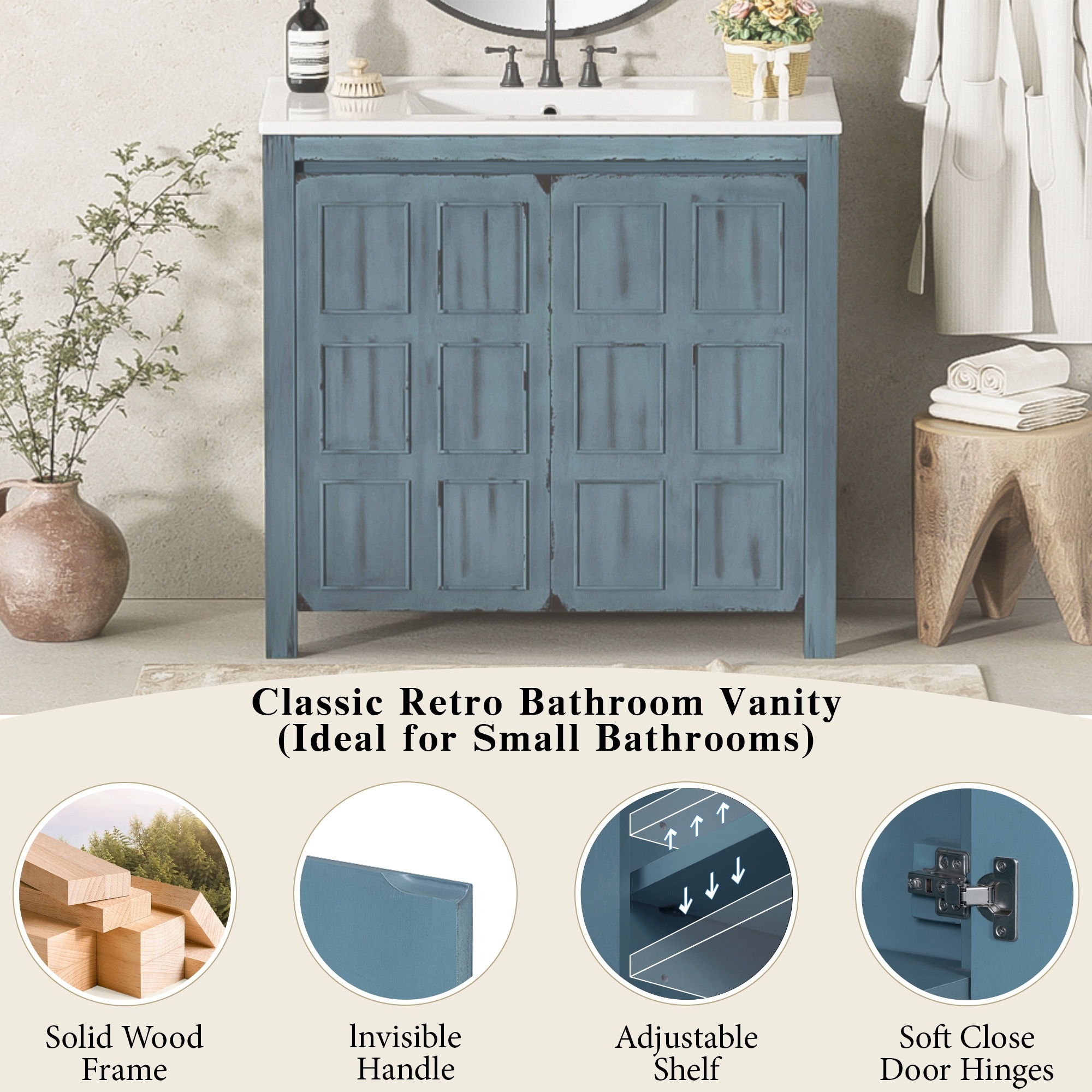 HyperDrop Cart B-6G4A0H2W0U6Y Bath-Vanity-Combo - View #4
