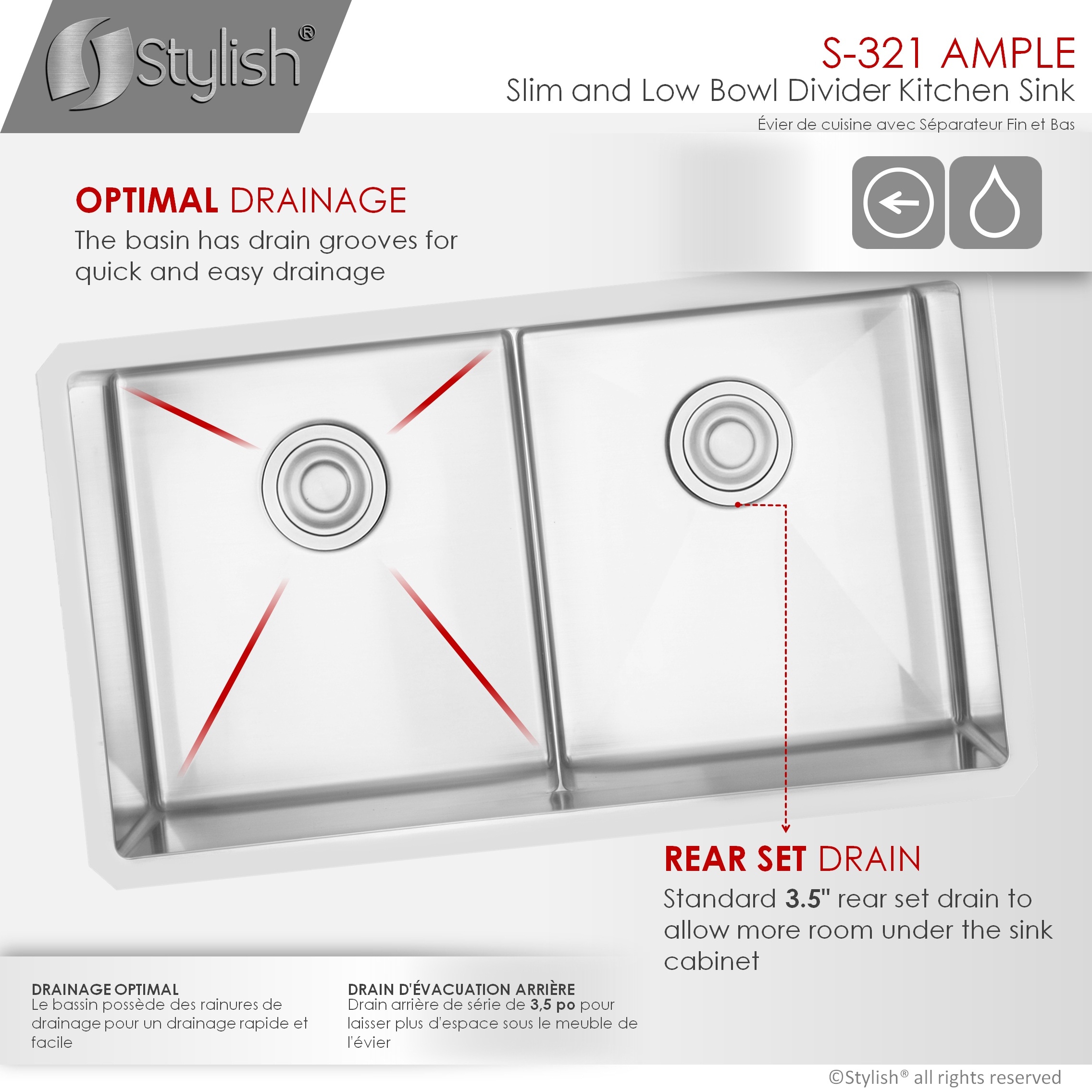 Stylish S-321XG Kitchen-Sinks - View #6