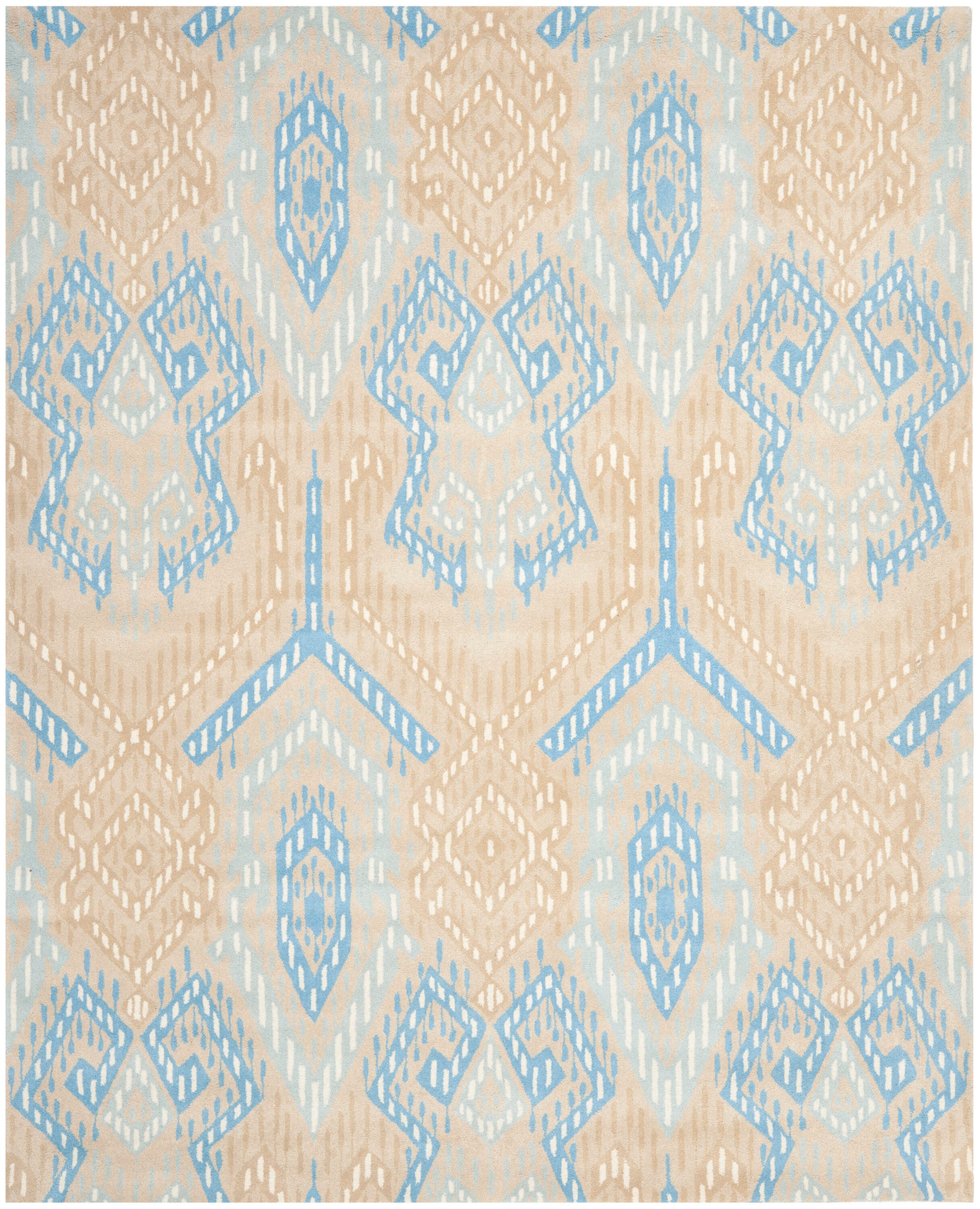 Wyndham 373B Beige Blue 8in x 10in Rug