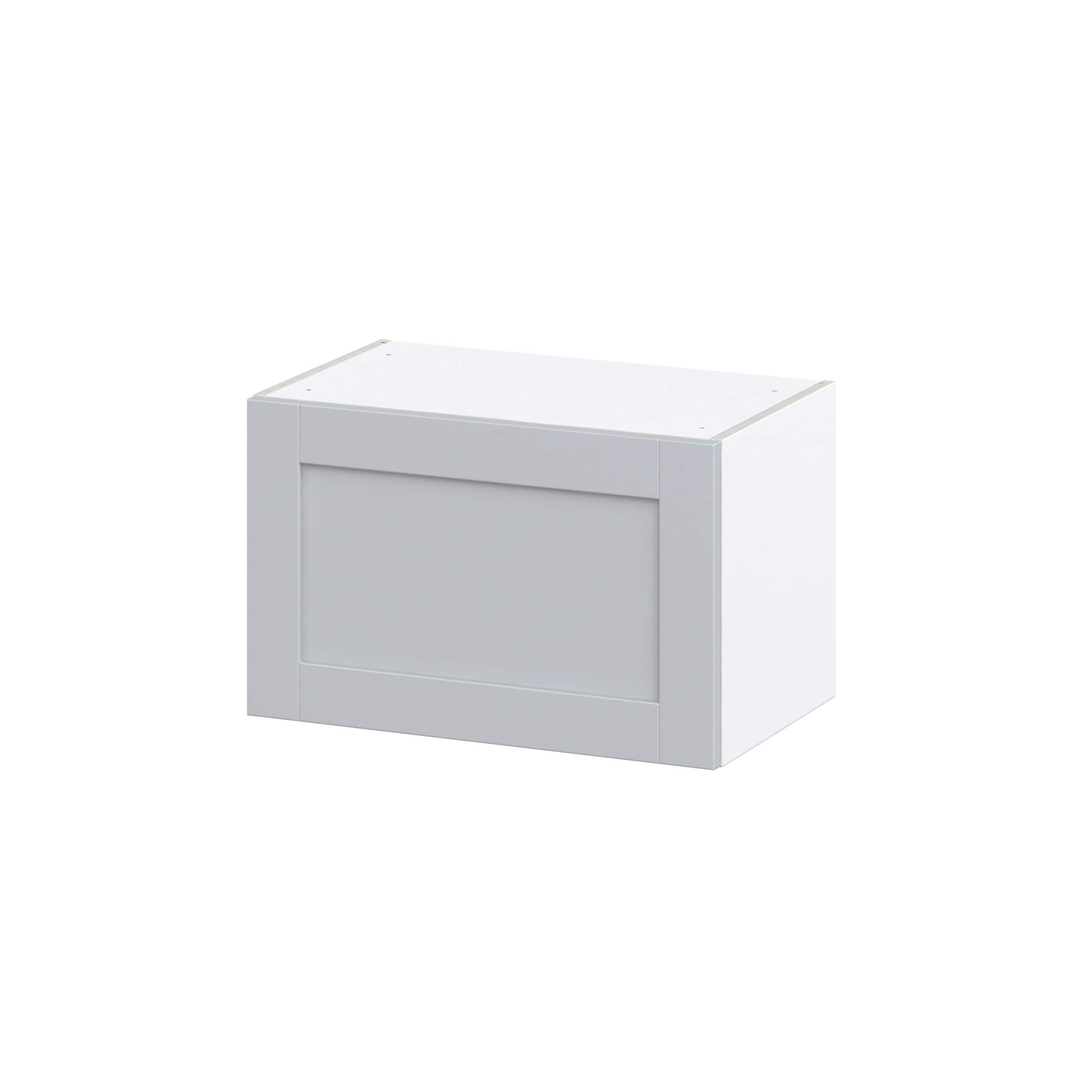 Hugo&Borg DSWLU2415-CH Charlesberg 24-in W x 15-in H x 14-in D Light Gray Wall Fully assembled Cabinet (Recessed Panel Shaker)