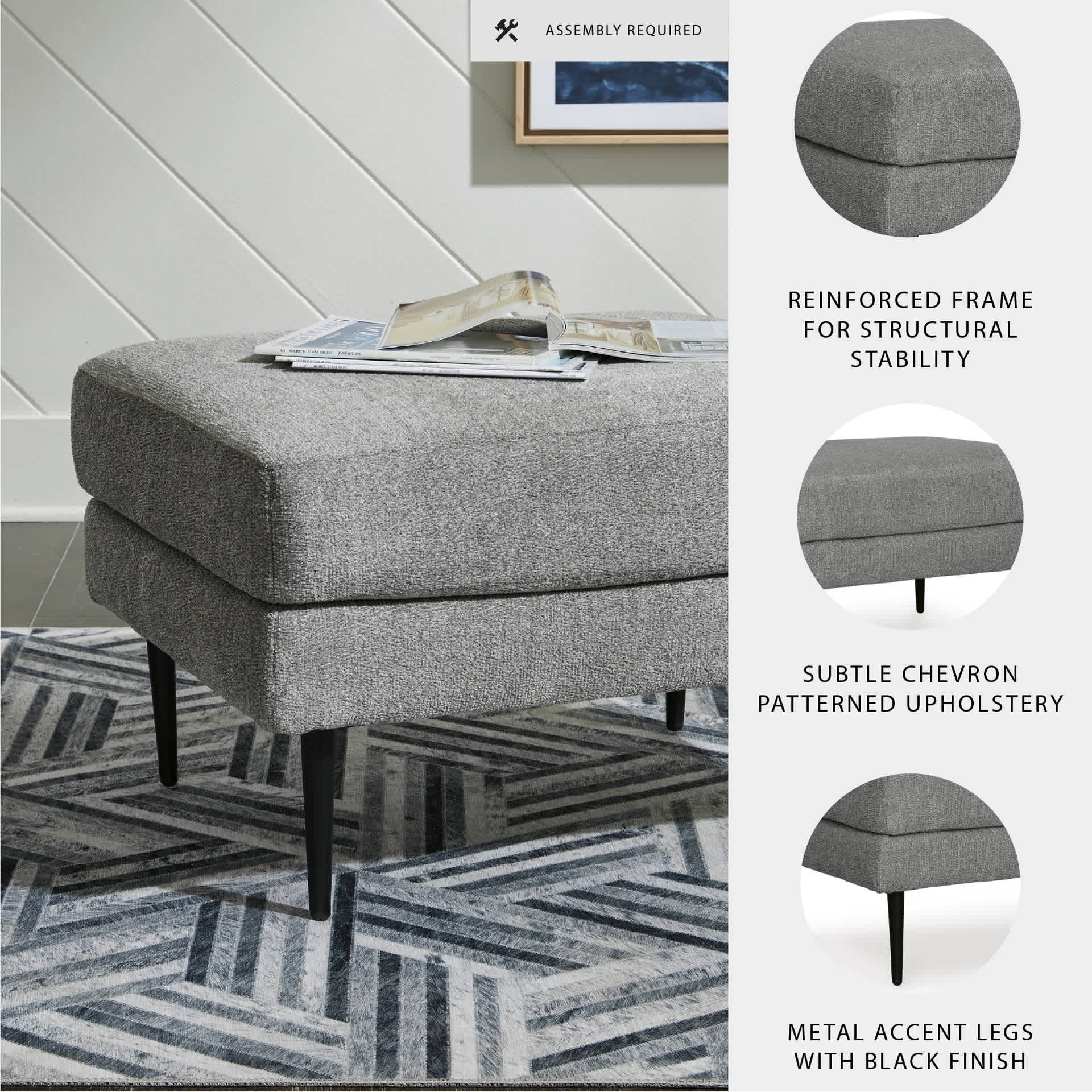 Signature Design by Ashley 4110214 Indoor-Ottomans - View #3
