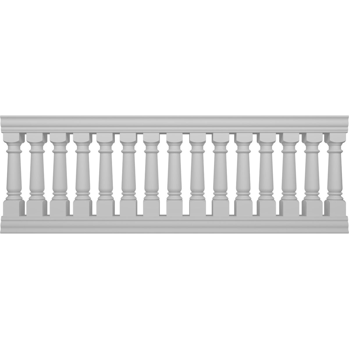 Ekena Millwork BALK40X108WED FiberThane 9-Feet x 40-Inches Wellington Fiberglass Deck Rail Kit