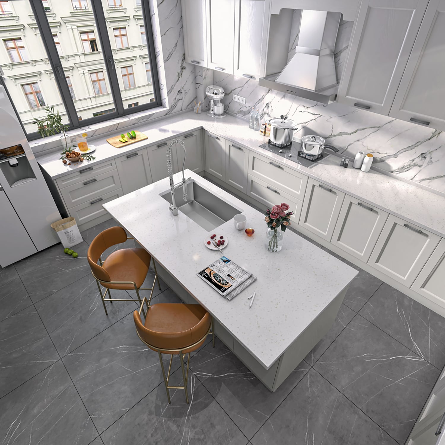 Sinber HU3219S-16G Kitchen-Sinks - View #6