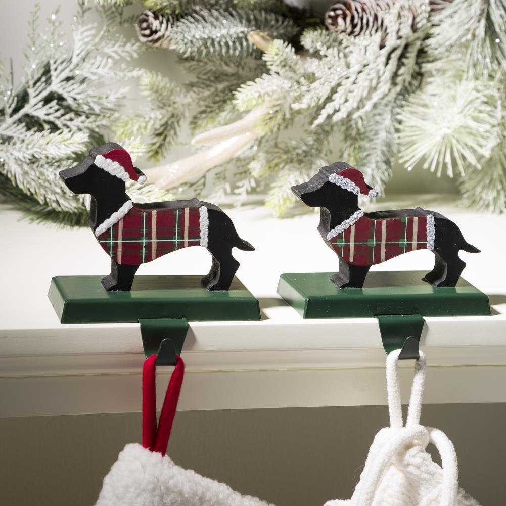 Glitzhome Decorative Metal Stocking Holder in the Christmas Hooks