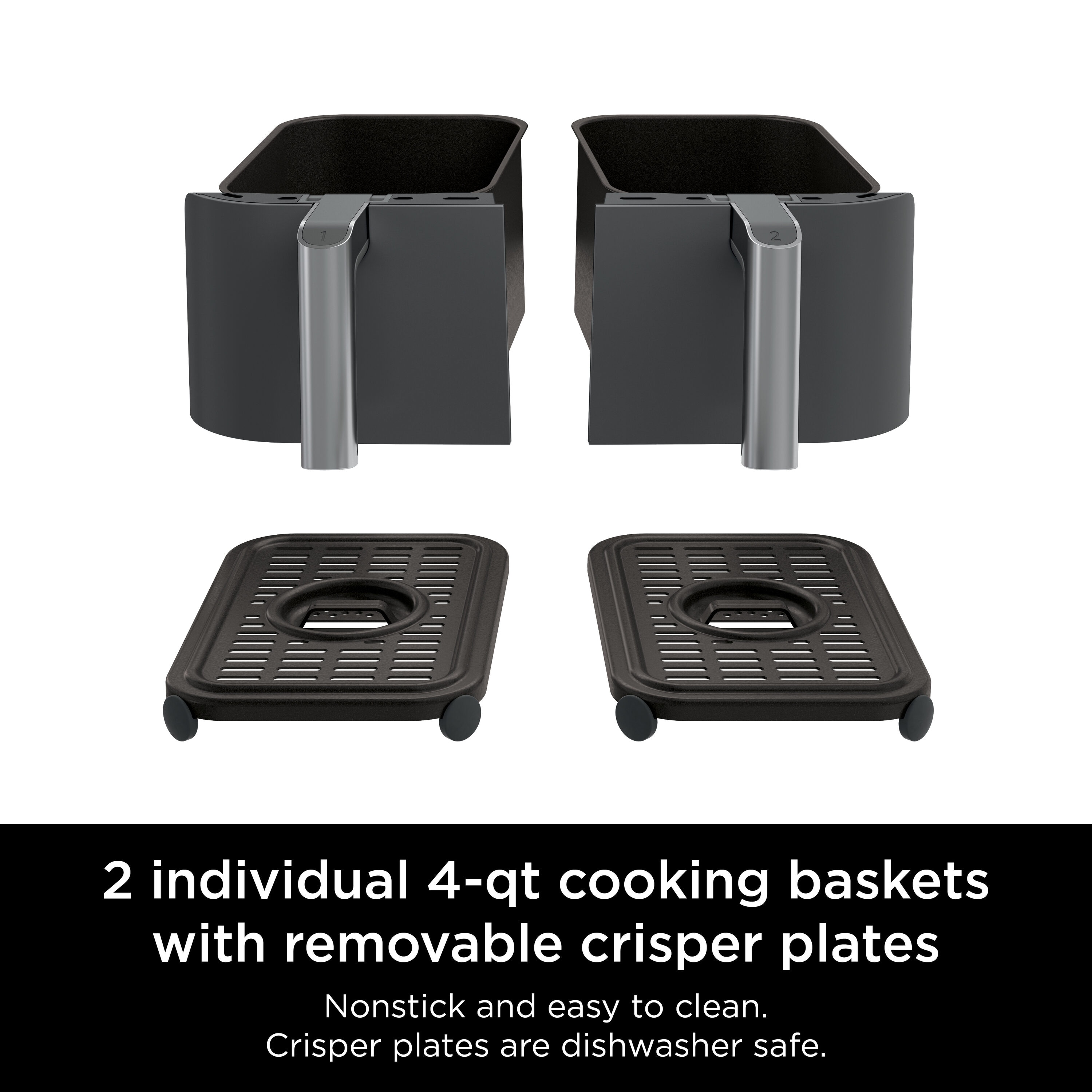 Ninja Foodi 6-in-1 8-Quart Dual-Zone Air Fryer with Smart Probe & Rack -  Gray/Grey - Yahoo Shopping