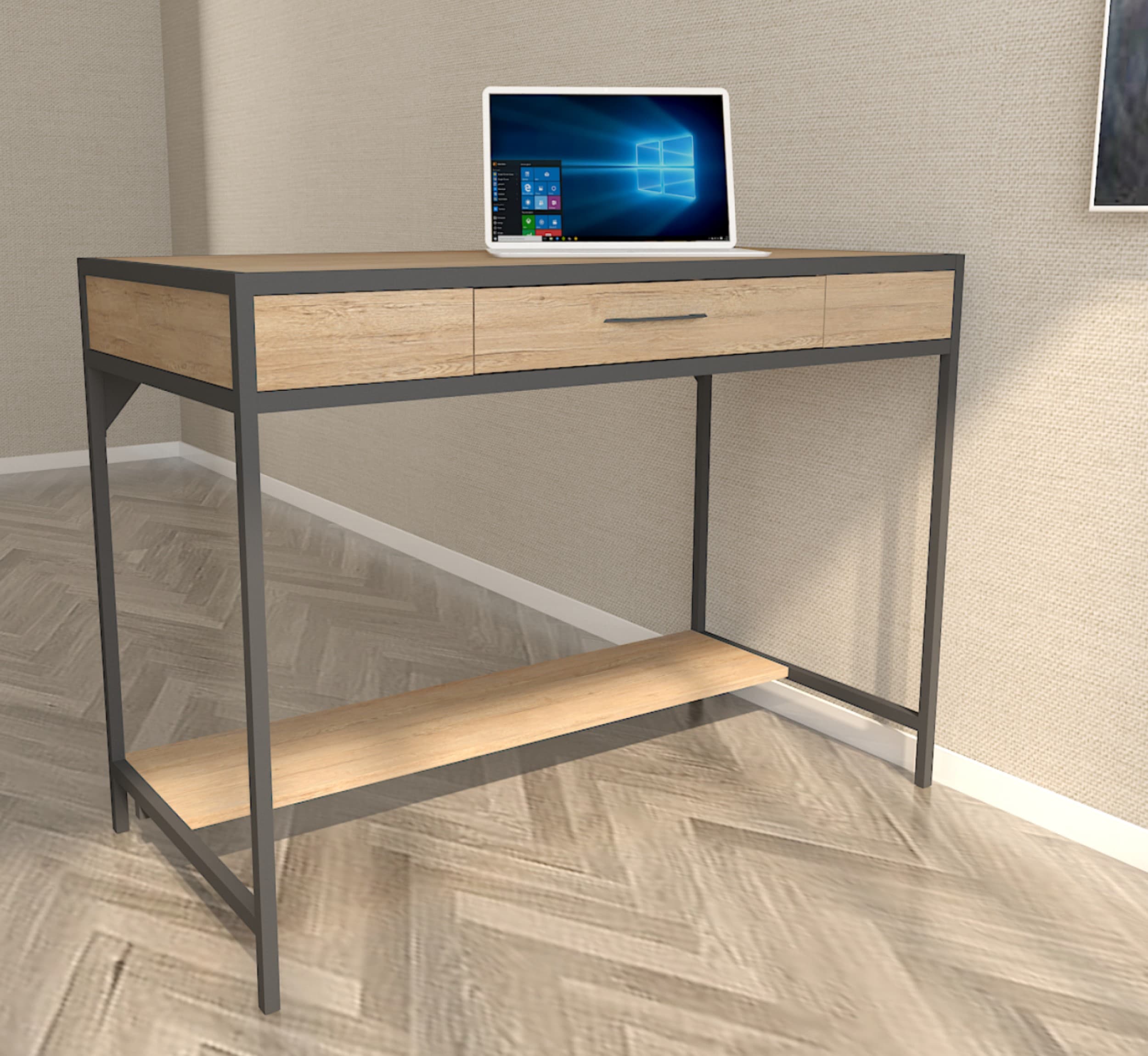 Tribesigns Hoga1035 23.6-in Brown Modern/Contemporary Computer Desk in the  Desks department at