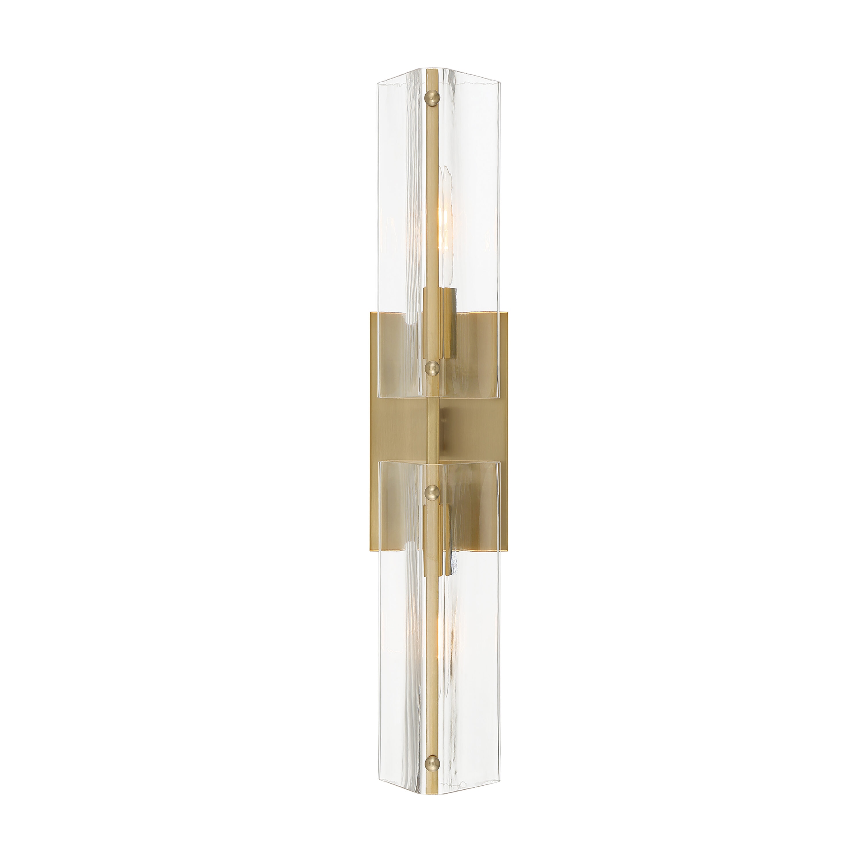 Designers Fountain Latitude 2-Light 22.25-in Brushed Gold Wall Sconce ...