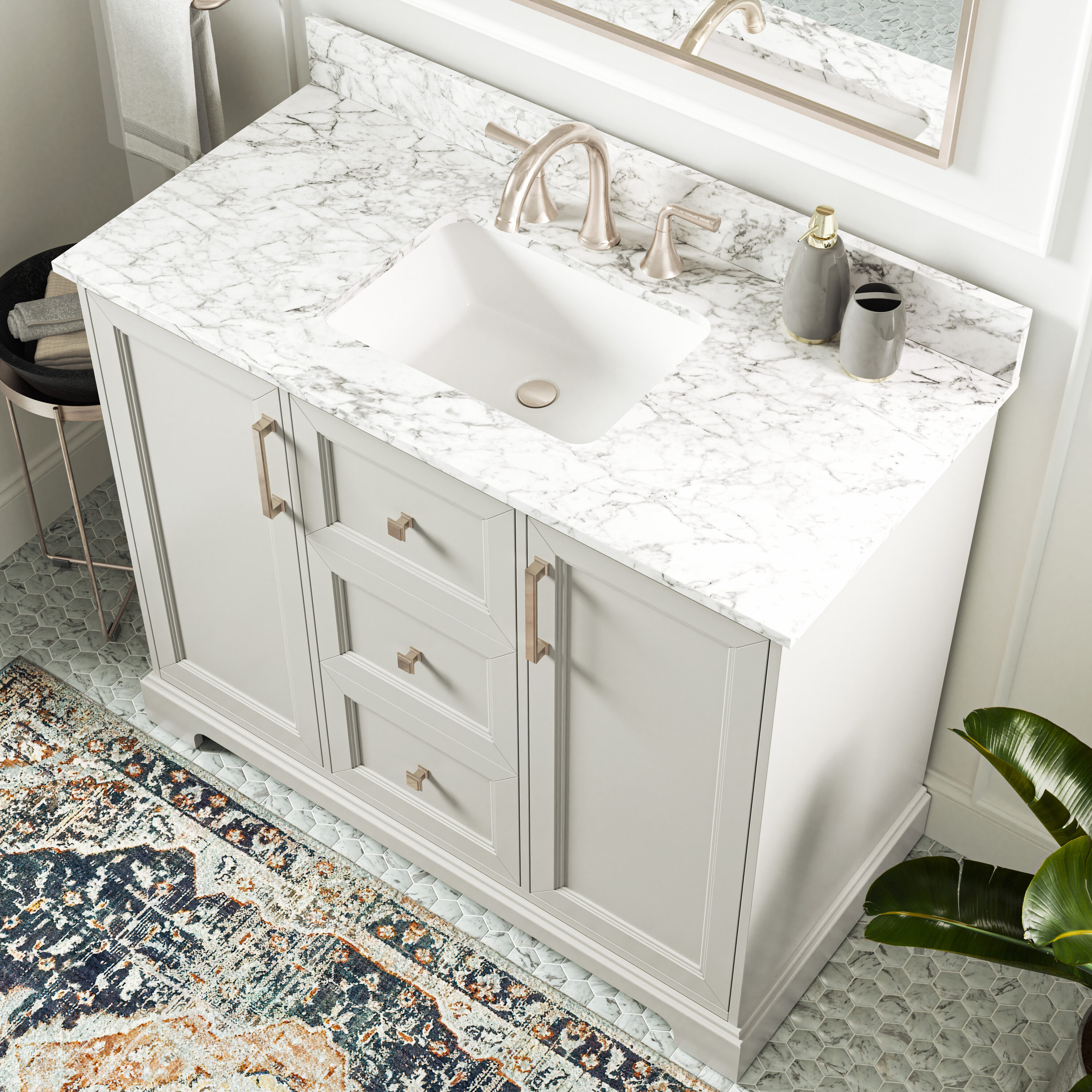 allen + roth LWS42TSVG Bath-Vanity-Combo - View #5