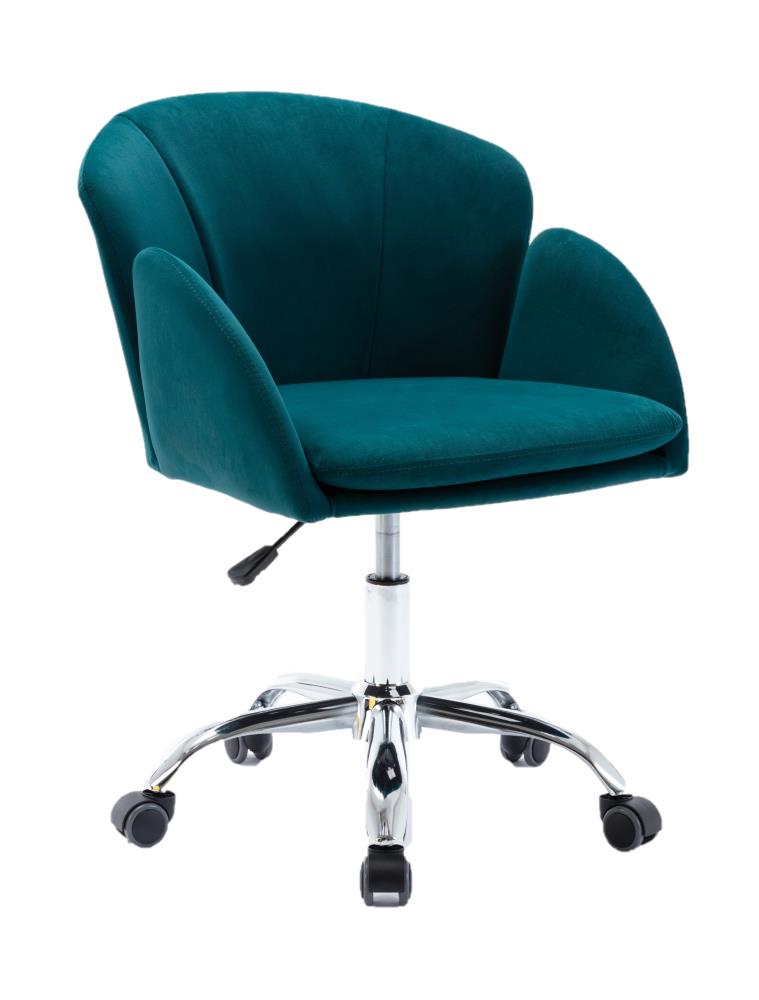 green upholstered office chair