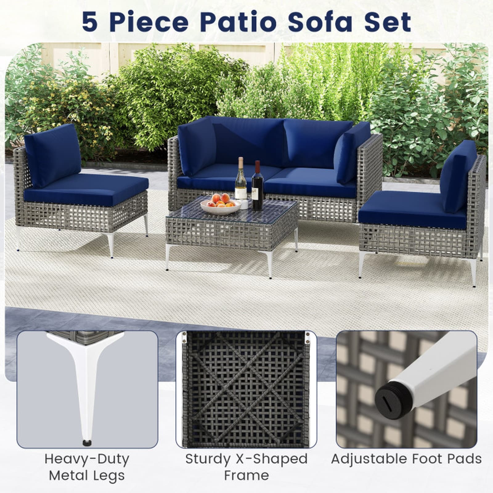 SUGIFT LW108SUGHY1820 Patio-Conversation-Sets - View #4