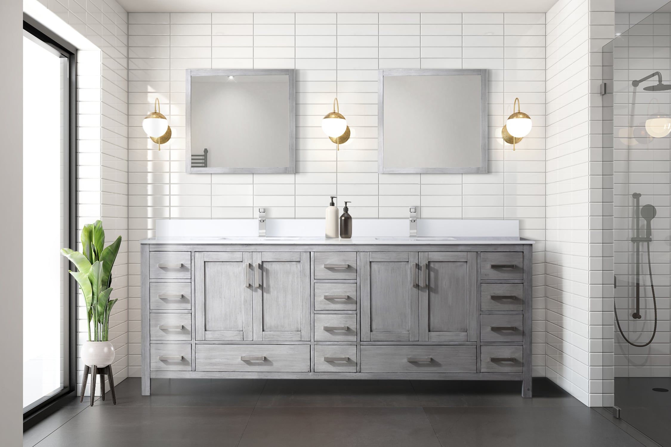 Lexora LJ342284DDWQ000 Bath-Vanity-Combo - View #5