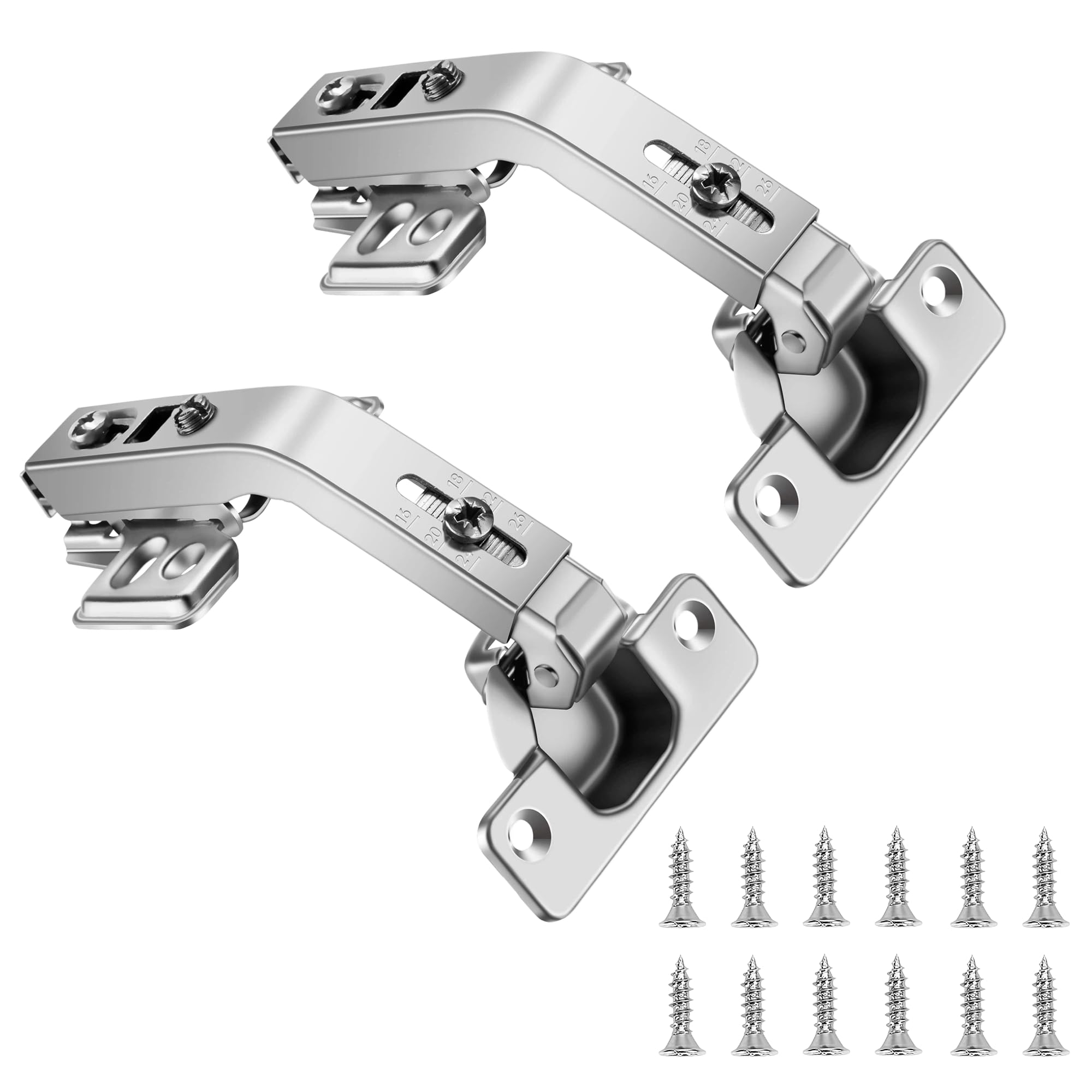 UUDULY Corner Cabinet Hinges 135 Degree Folding Door Hardware for Lazy Susan Cabinets 2 Pieces Steel Construction durable home and garden #LUU0817U392