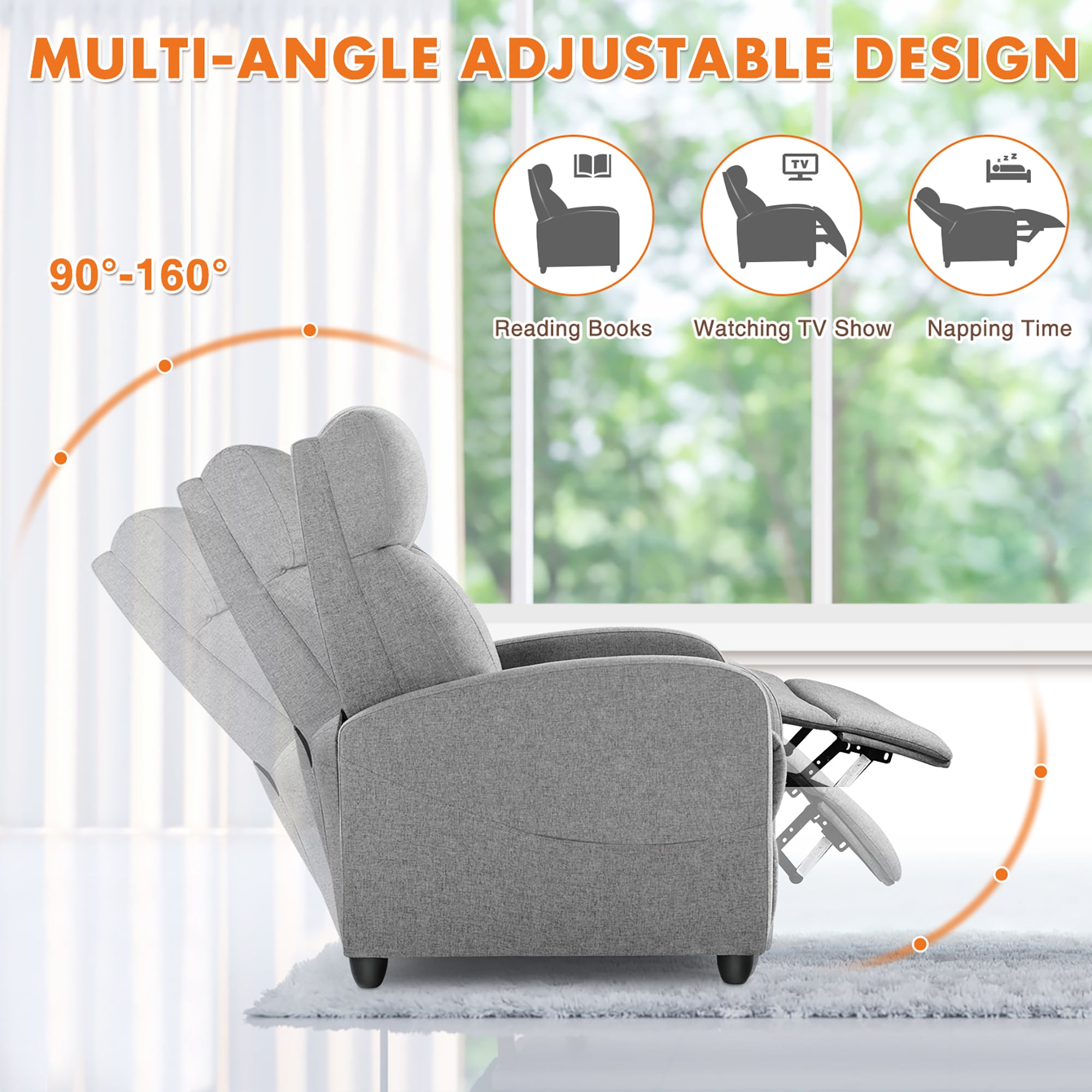 Sumyeg WF-HW65860GR-LA recliners - View #5