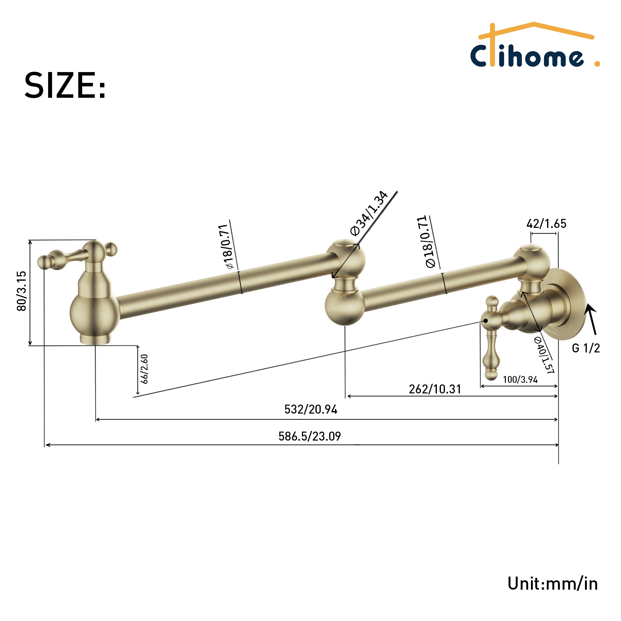 Clihome DG-KF45LSJ Kitchen-Faucets - View #5