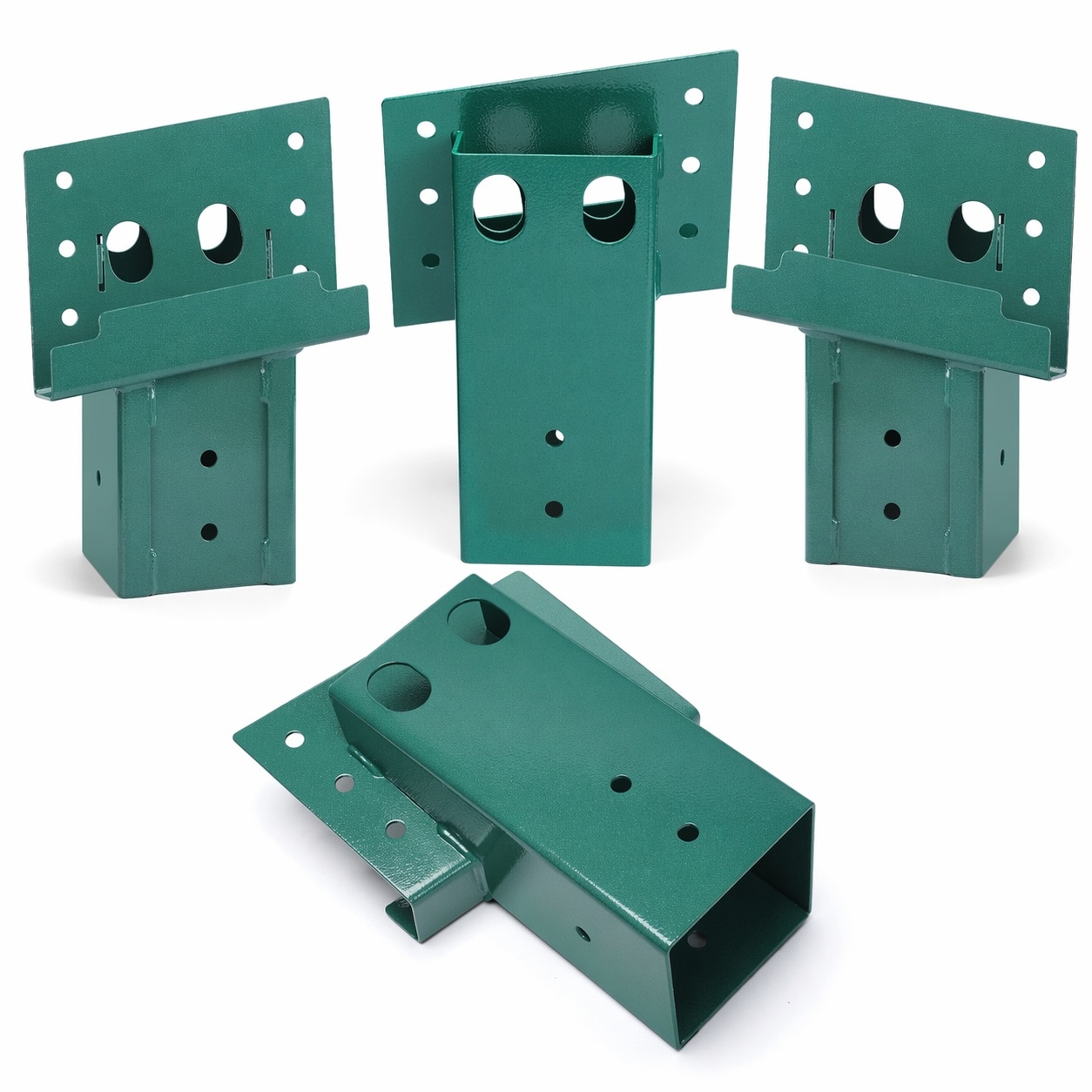 Aoibox  4 x 4 in Heavy Duty Steel Compound Angle Brackets for Deer Stands Hunting Blinds and Elevated Unit