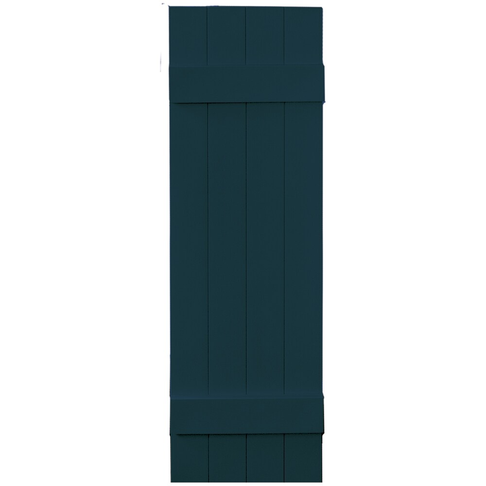 Vantage V6831447166 13.875-in W x 46.875-in H Indigo Blue Board and batten Exterior Shutters ( 1 -Pack )