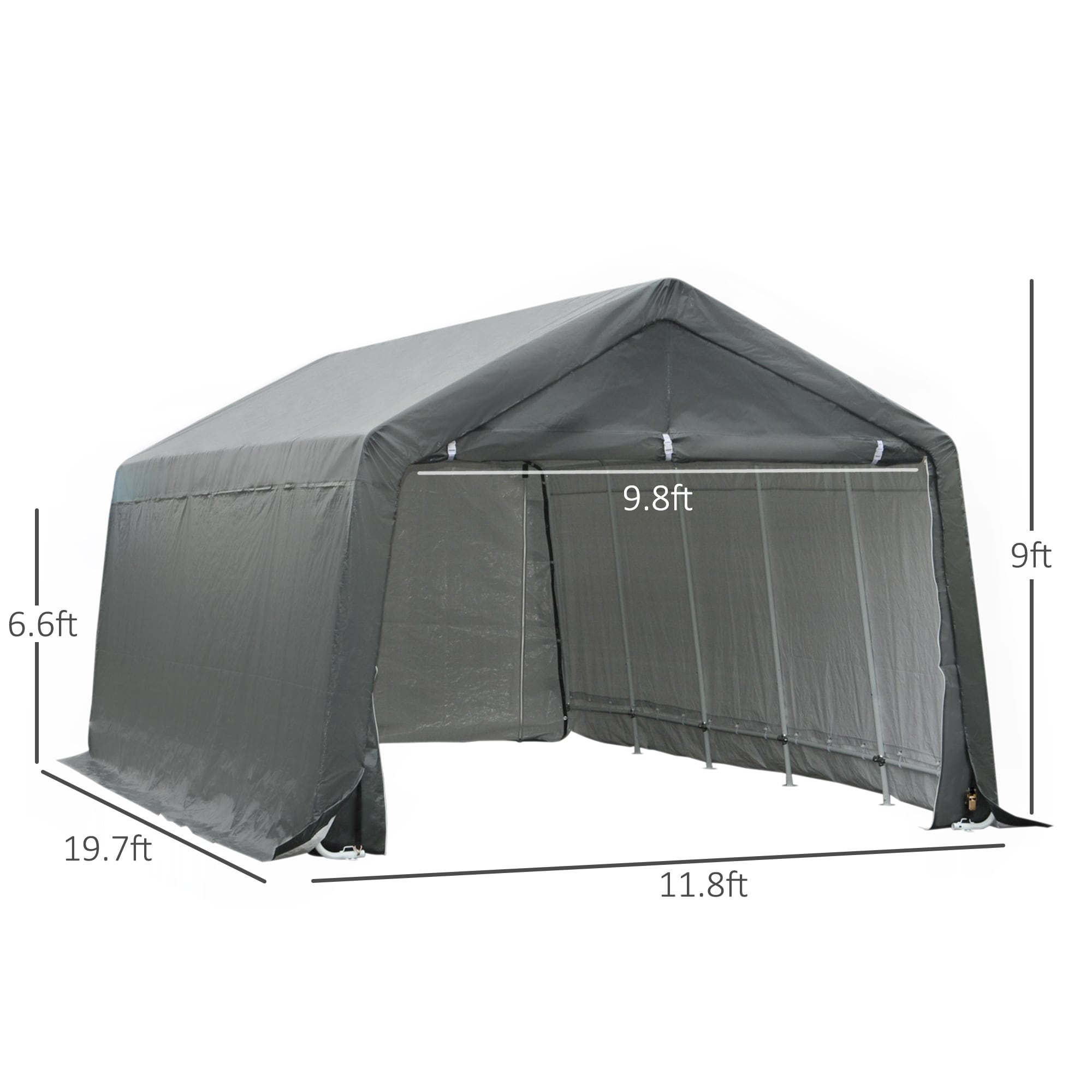 Outsunny 84C-003 Carport-Covers - View #3