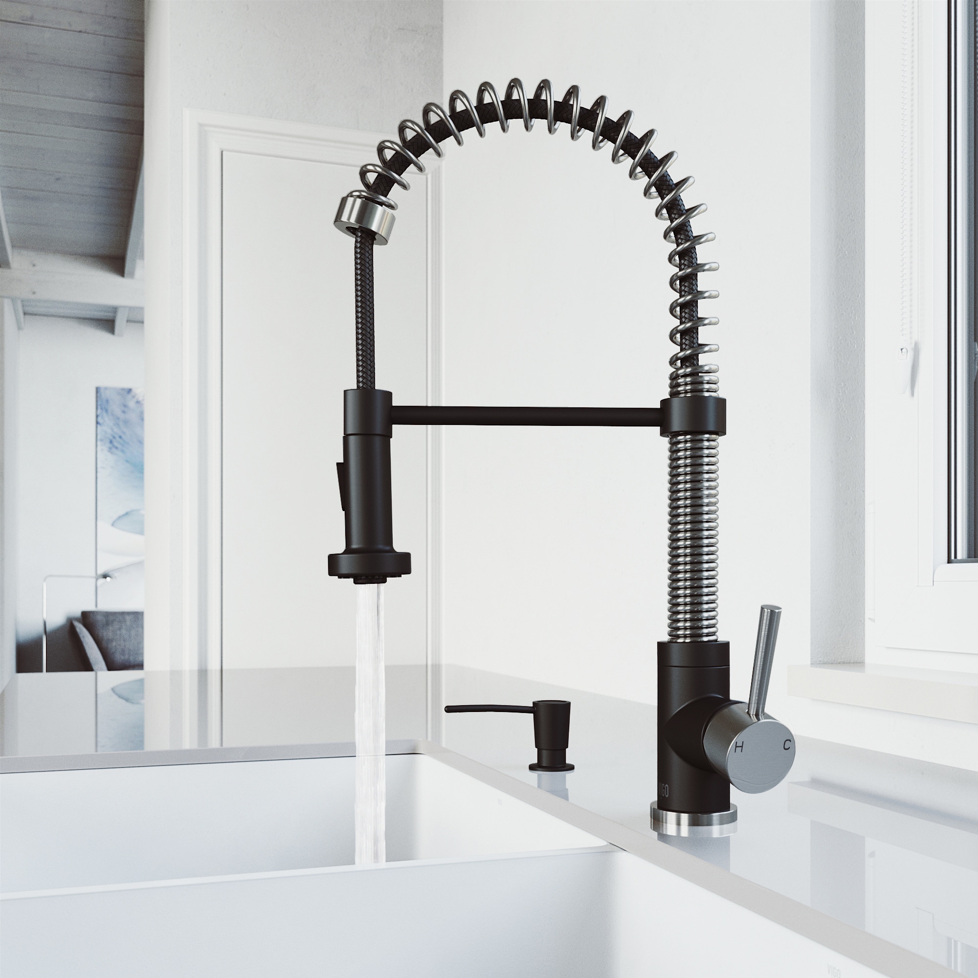 VIGO VG02001STMBK2 Kitchen-Faucets - View #3