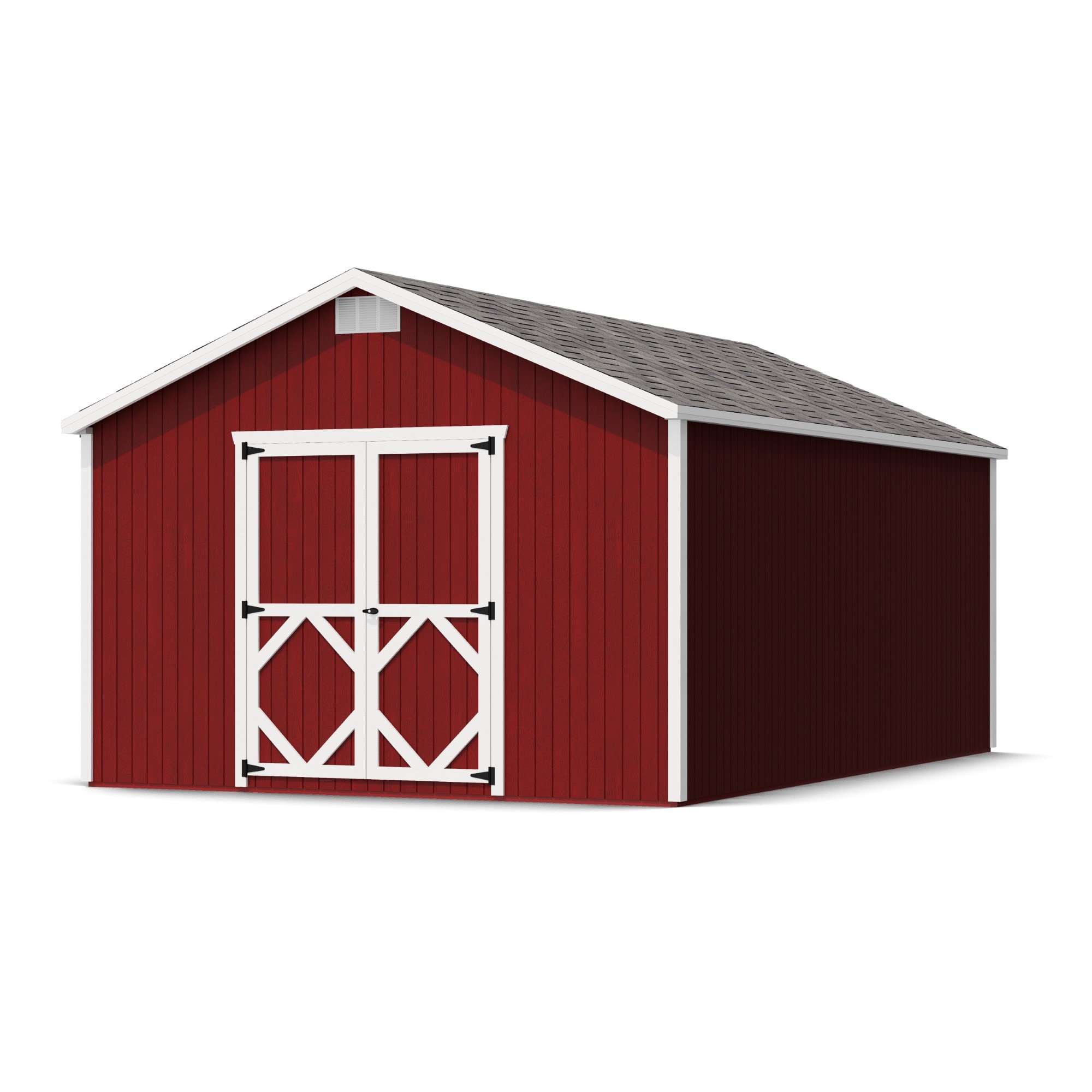 Little Cottage Co 12X18 CGS-PC Classic Gable 12-ft x 18-ft Gable Style Wood Outdoor Storage Shed with 2 Doors