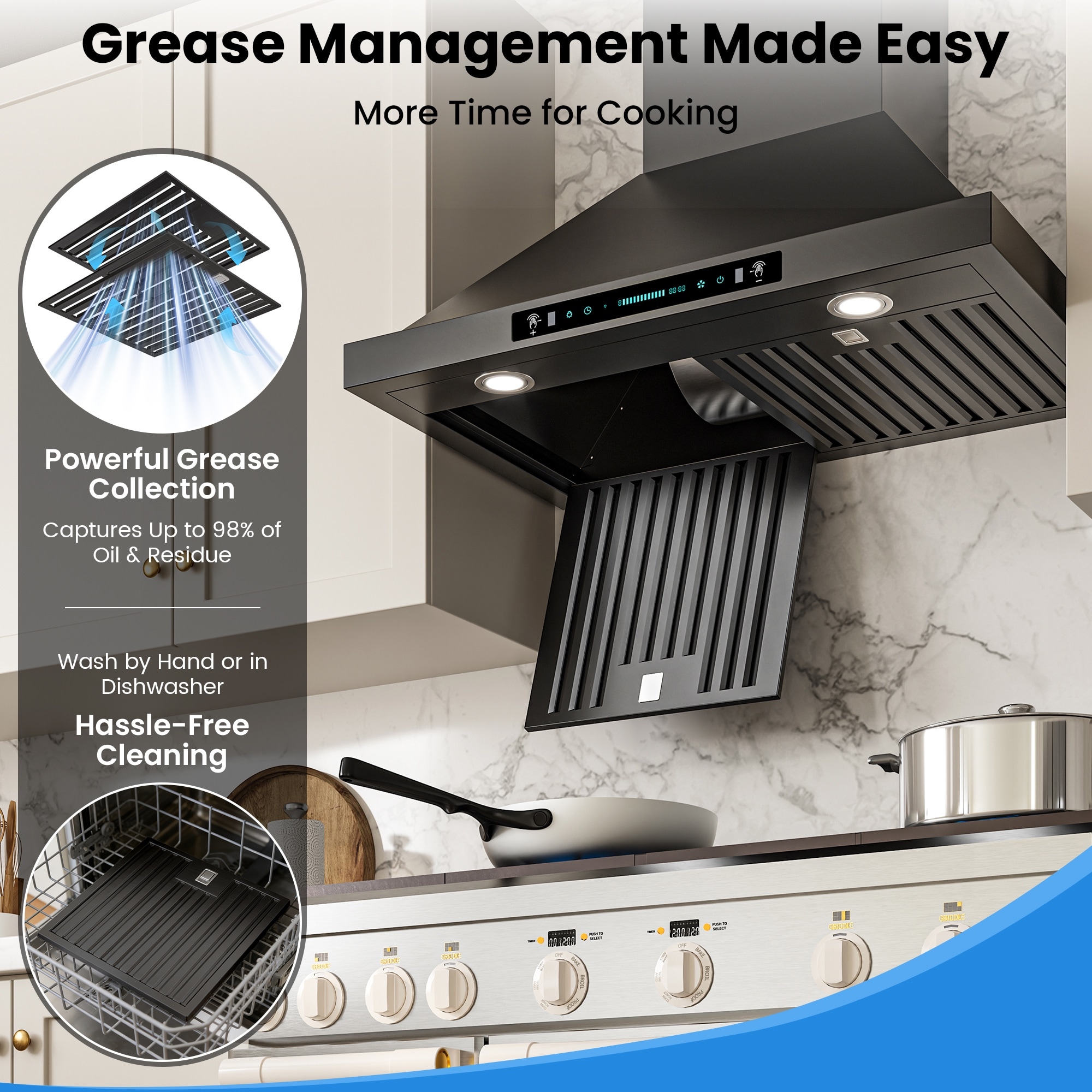 DIVAN DMP02-30B-GC Wall-Mounted-Range-Hoods - View #9