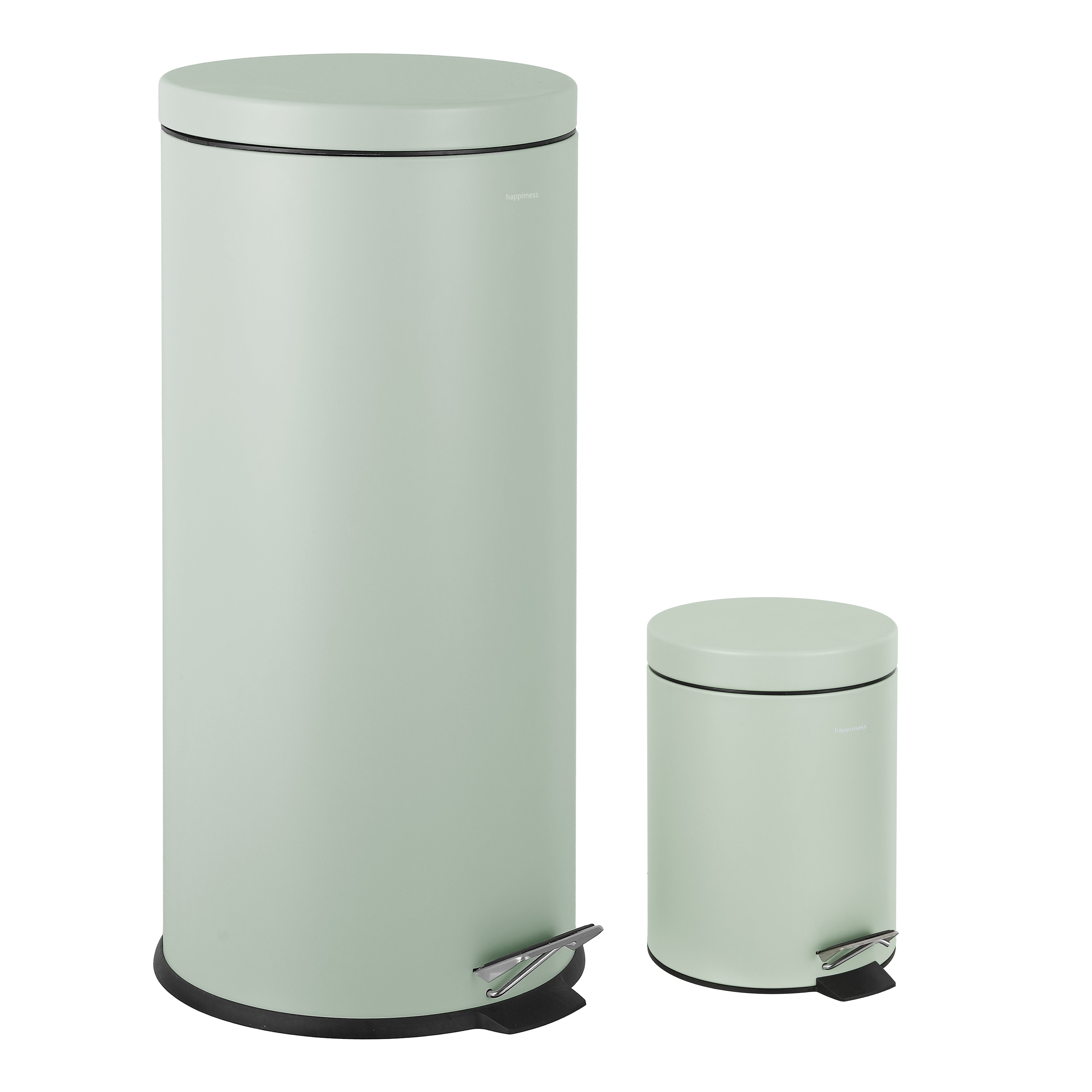 happimess 9.3 Gallon Pistachio Gelato Metal Indoor Kitchen Step Trash Can #HPM1000C