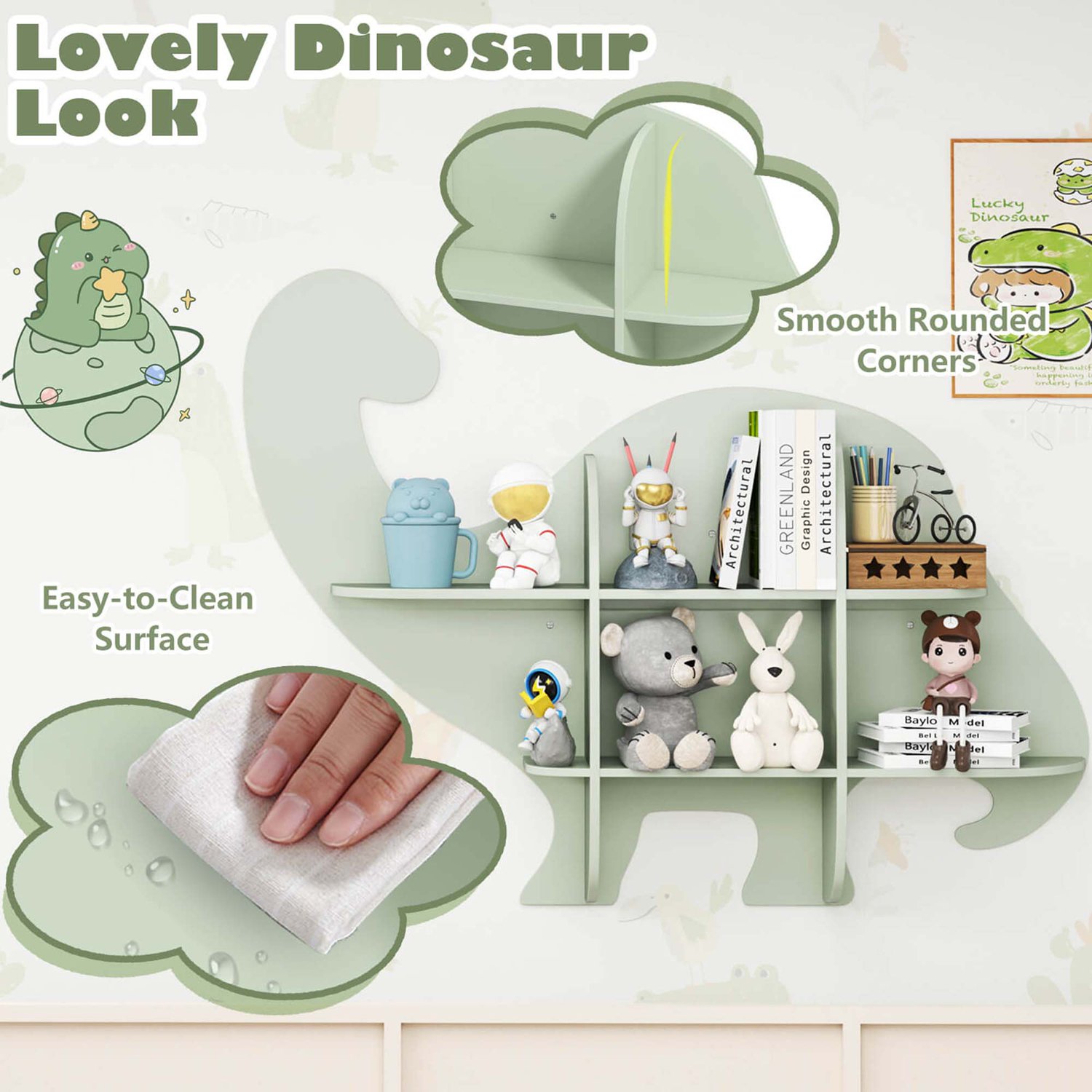 Costway CSHY002389 Kids-Bookcases - View #10