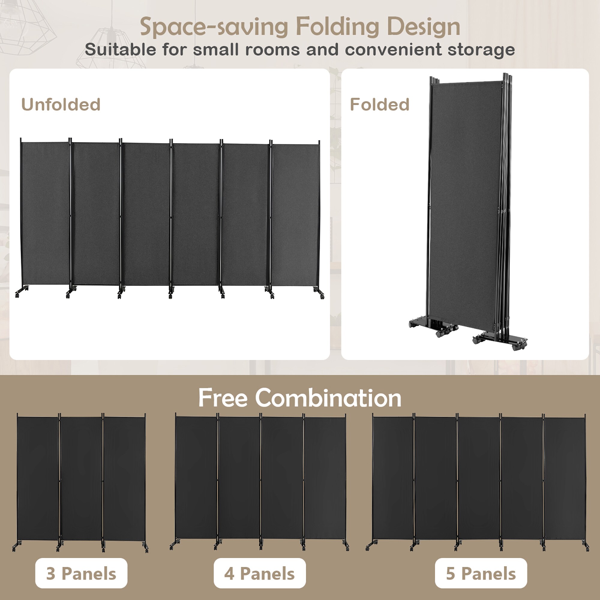 Goplus LWS00397 Indoor-Privacy-Screens - View #9