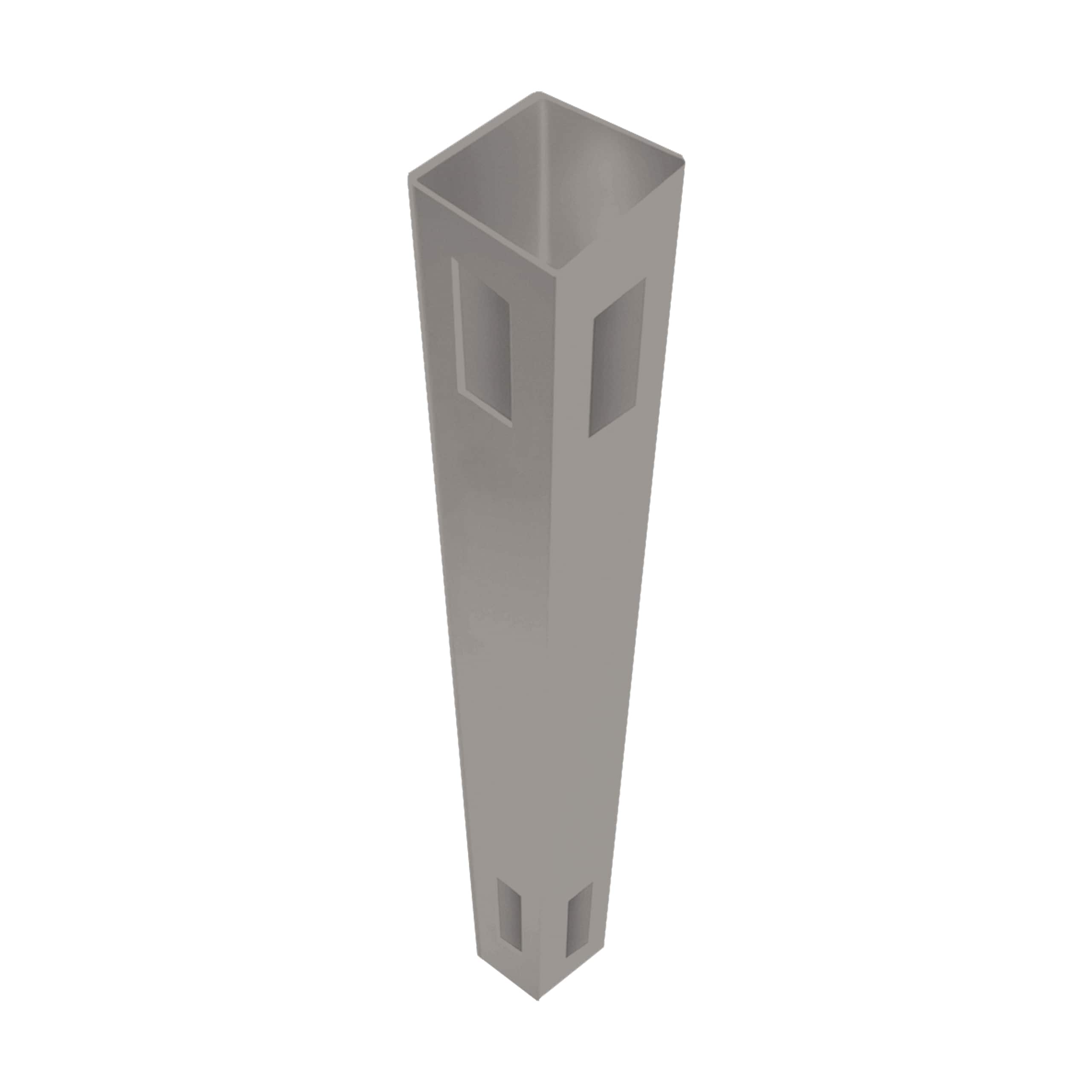 Freedom Newbeck/Barington 9-ft H x 5-in W Gray Vinyl End Fence Post (Assembled)