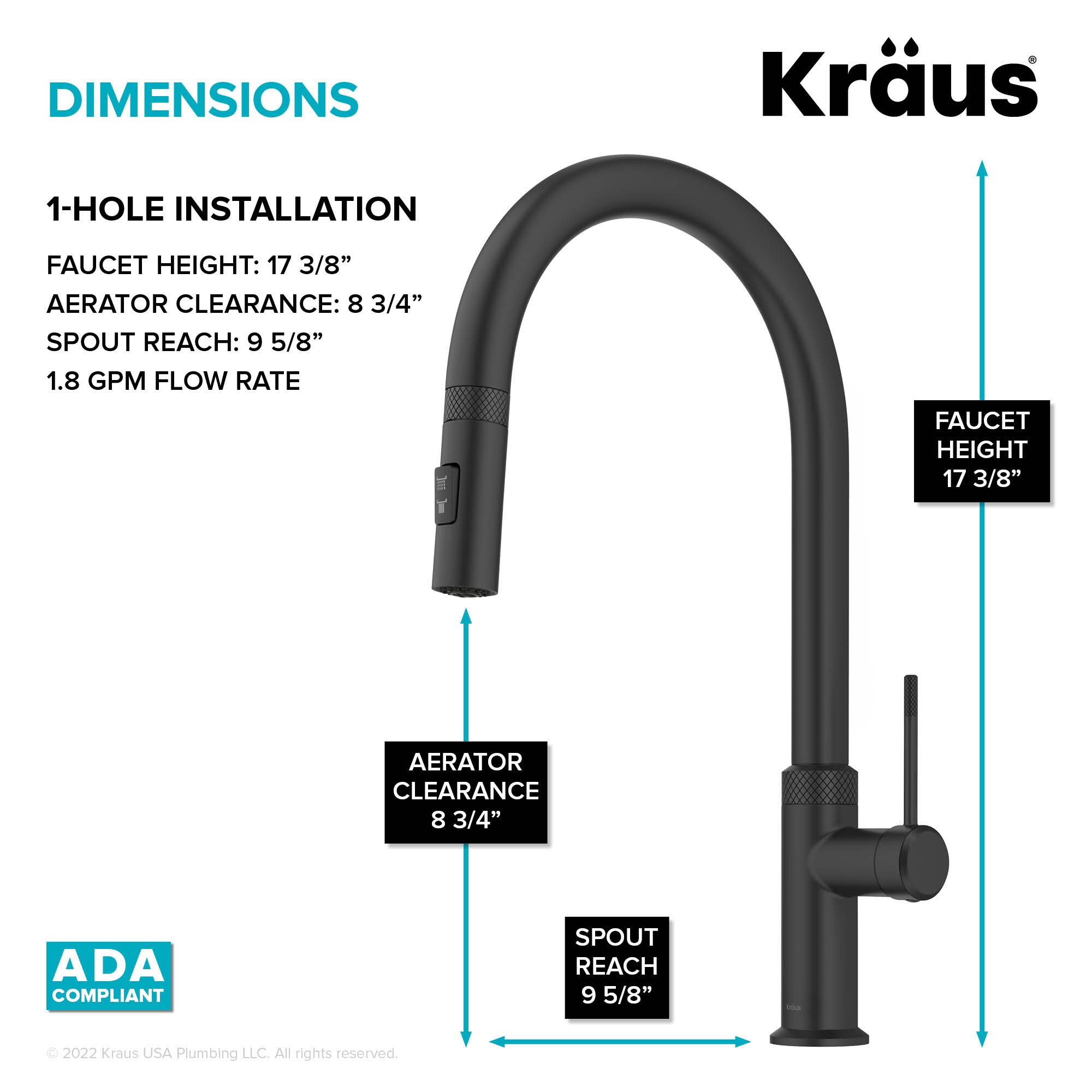 Kraus KPF-2654MB Kitchen-Faucets - View #4