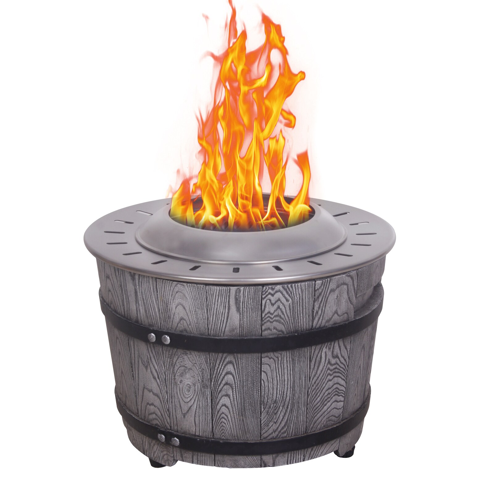 AHIOU HOME ZAAHG-120108FP Adriana 20.5-in W Antique Dark Grey Magnesium oxide Wood-Burning Fire Pit