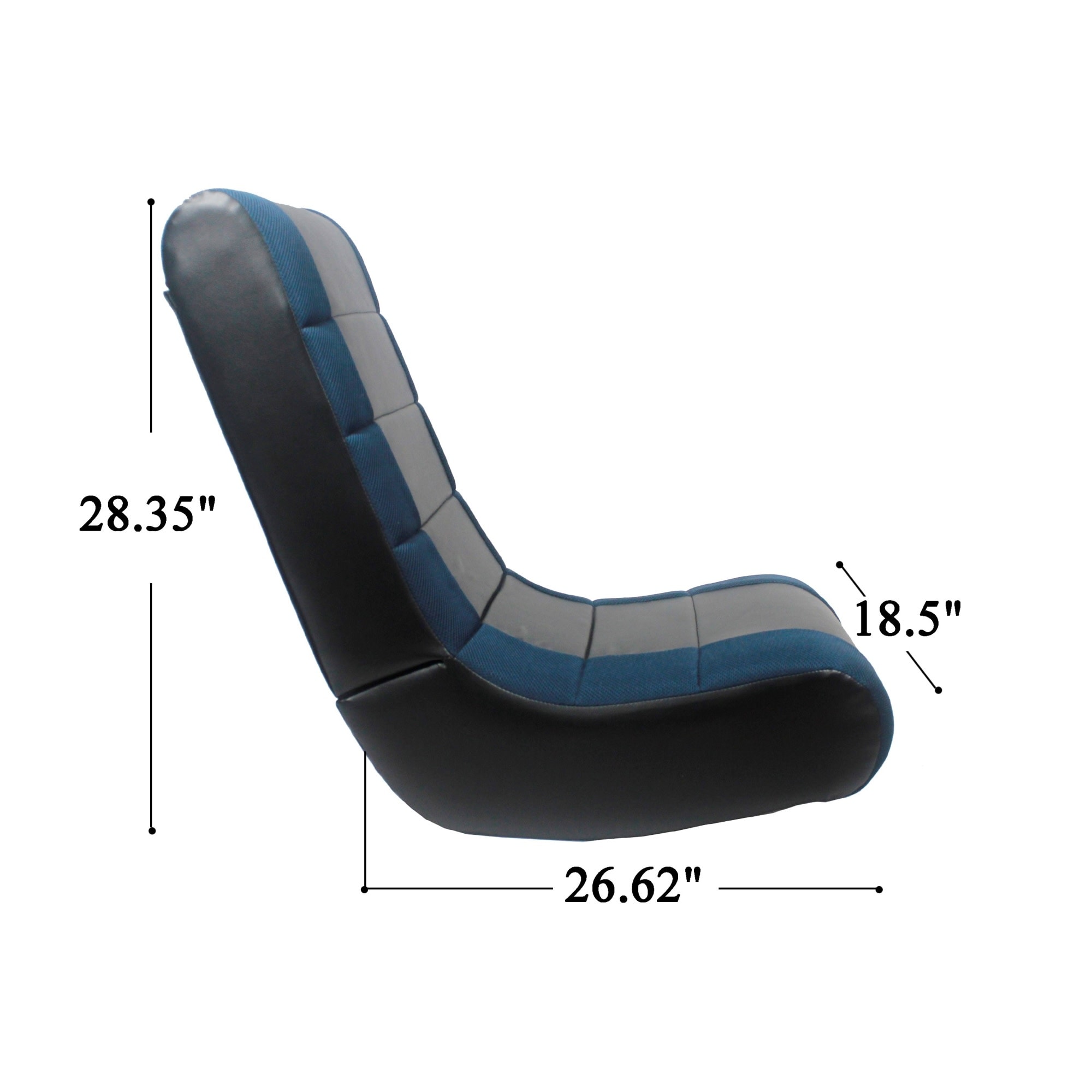 Loungie Rockme Black/Black Gaming Chair in the Video Gaming