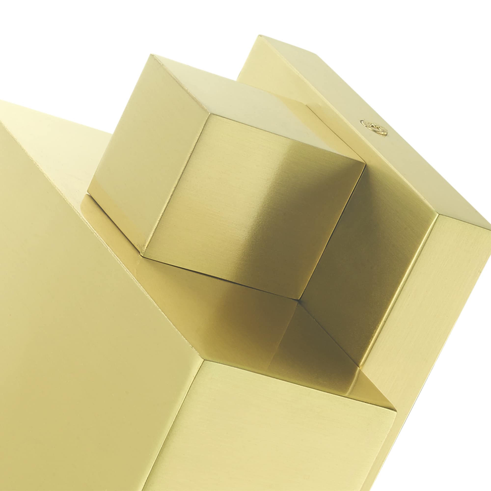 Sleek Lynx Satin Brass and Black Outdoor Wall Sconce