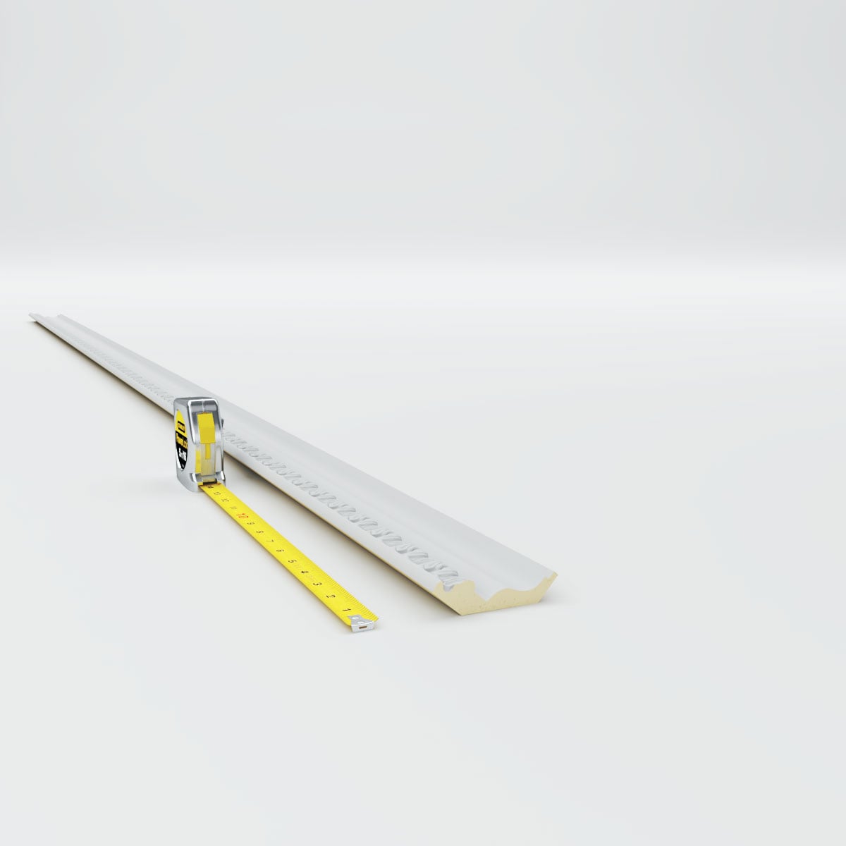 94.5" White Primed Polyurethane Crown Moulding