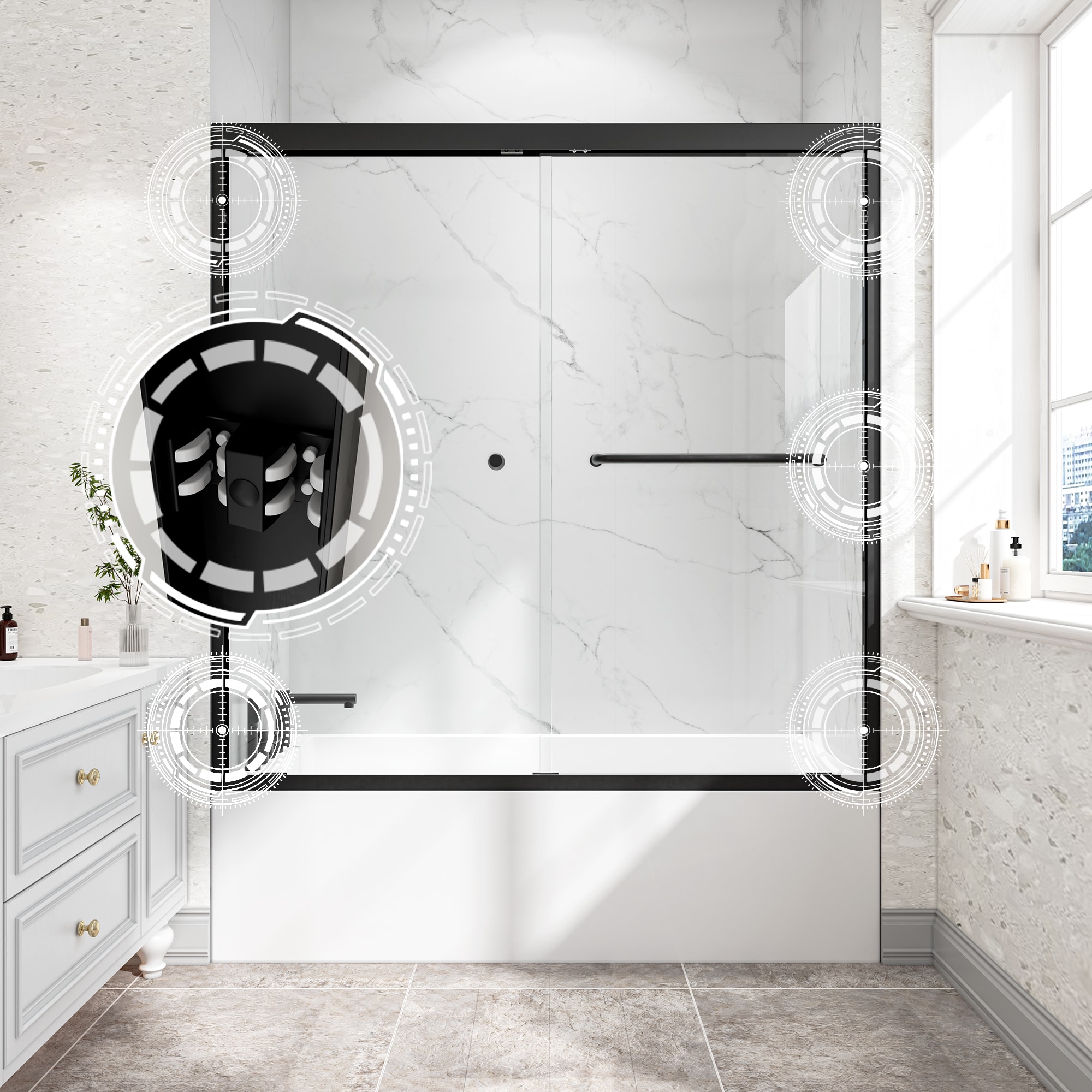 AAZJ JYS-W2517P433895 Bathtub-Doors - View #3