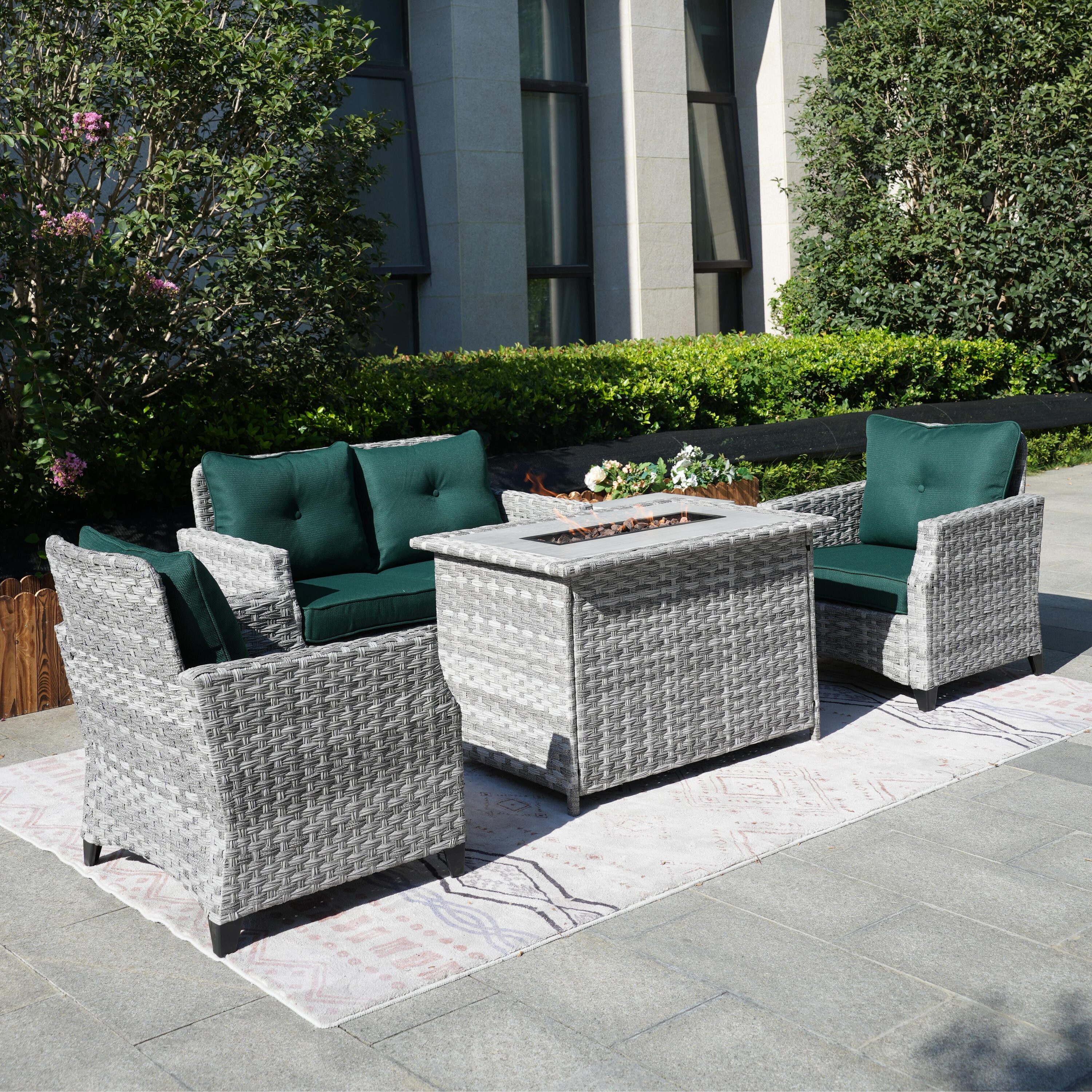 Direct Wicker DWG-1801H-CE Patio-Conversation-Sets - View #2