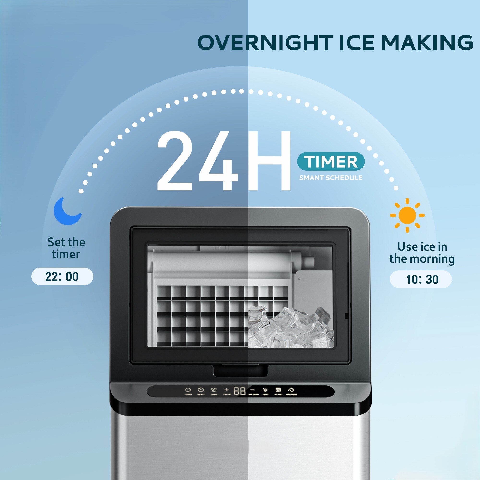 SIMZLIFE CIM008-86SI-S2-LS-SC Commercial-Ice-Makers - View #5