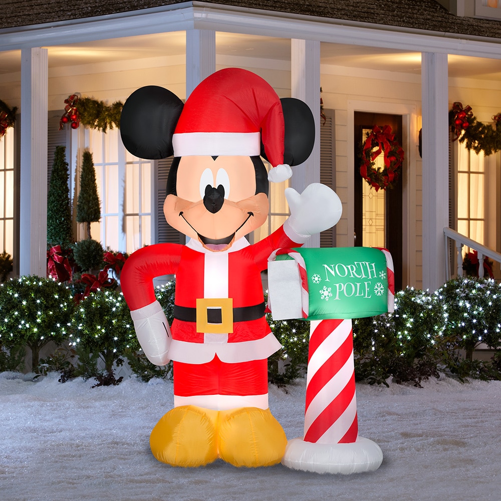 Disney 6.99-ft Lighted Mickey Mouse Christmas Inflatable at