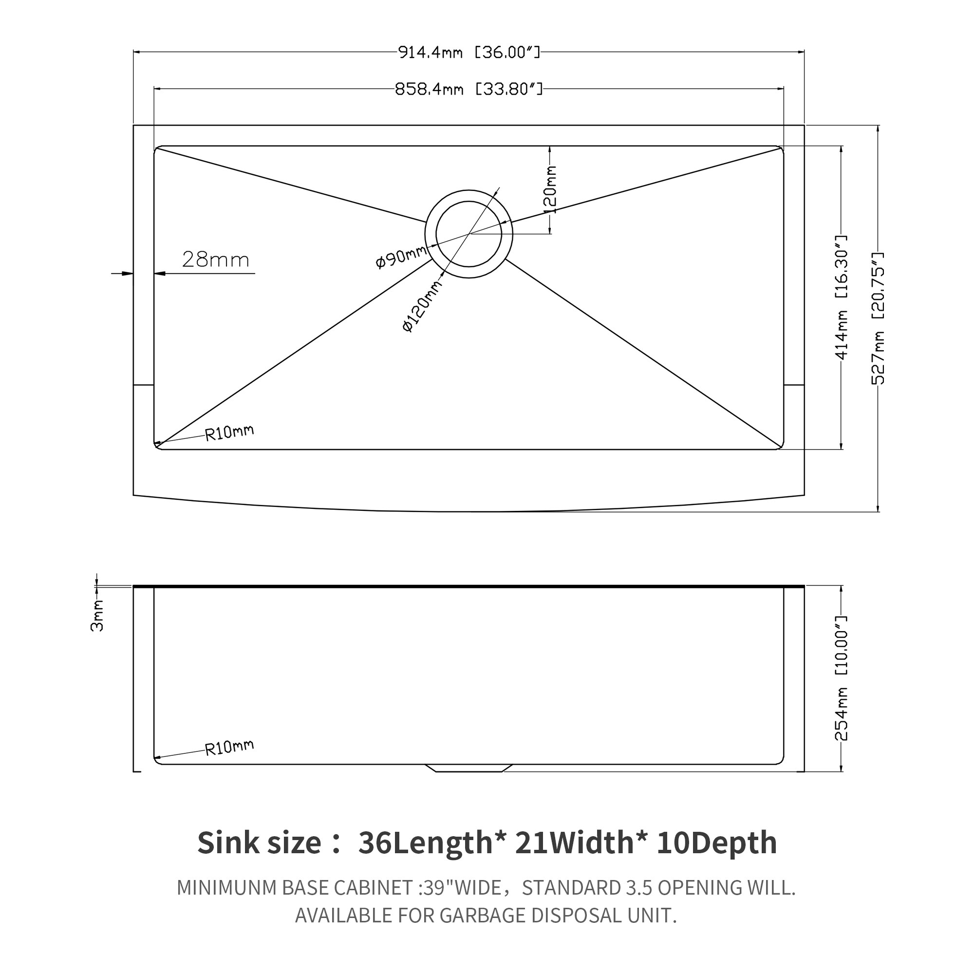 LIVIZA TLY-SS69846 Kitchen-Sinks - View #2